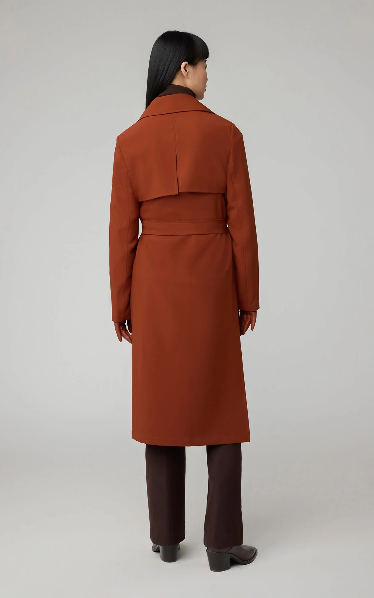 Dimitra Relaxed-Fit Belted Trench | Copper - Image 6