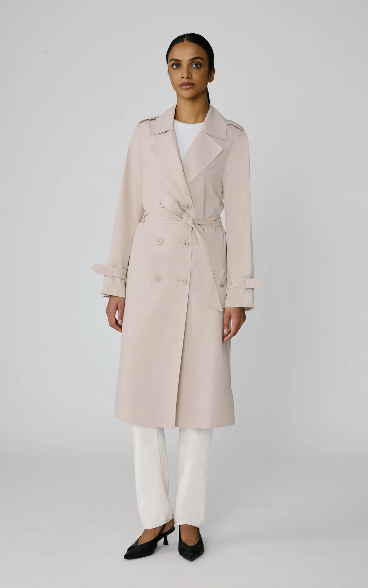 Double-Breasted Trench | Mist - Image 2