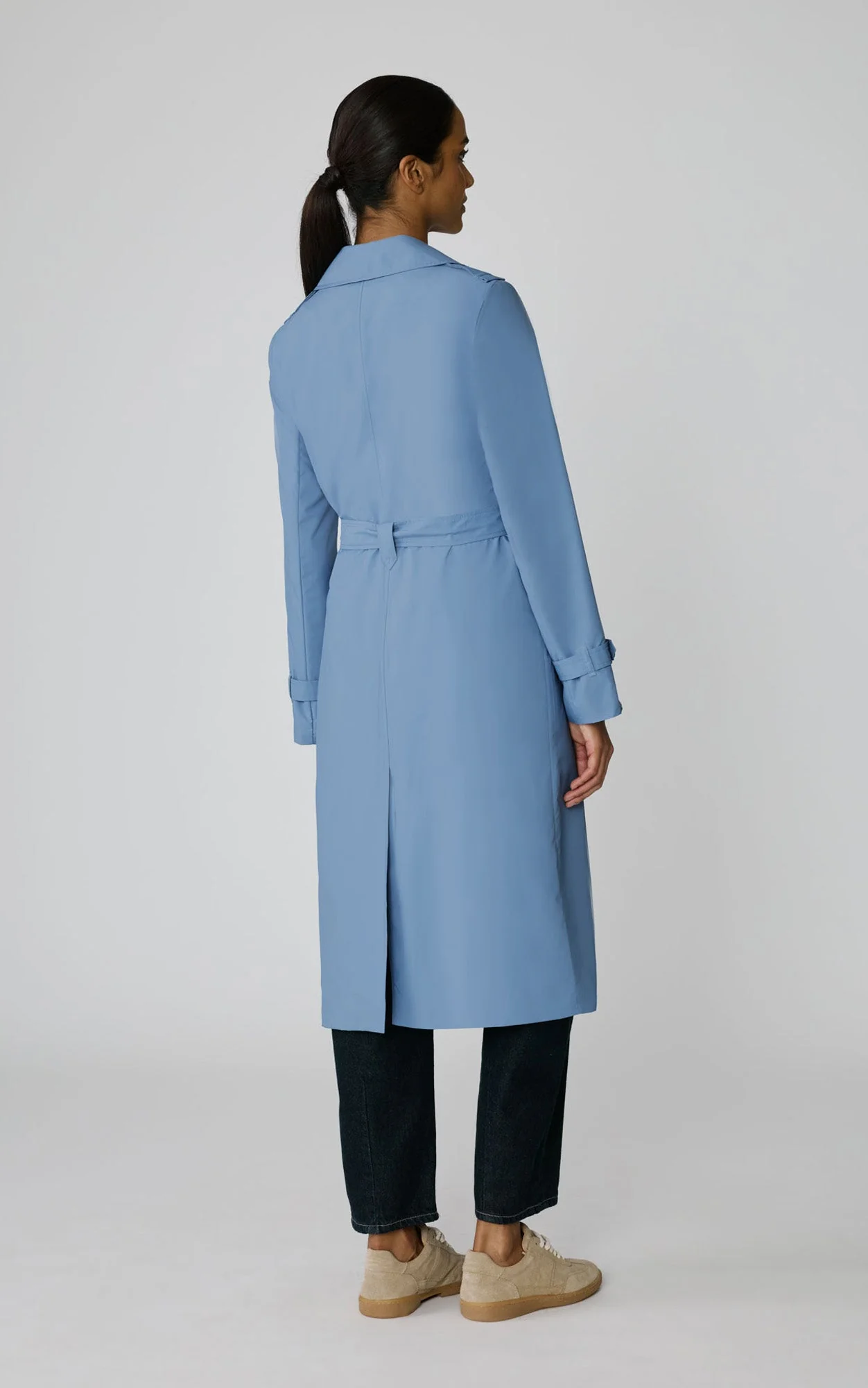 Double-Breasted Trench | Sky - Image 2