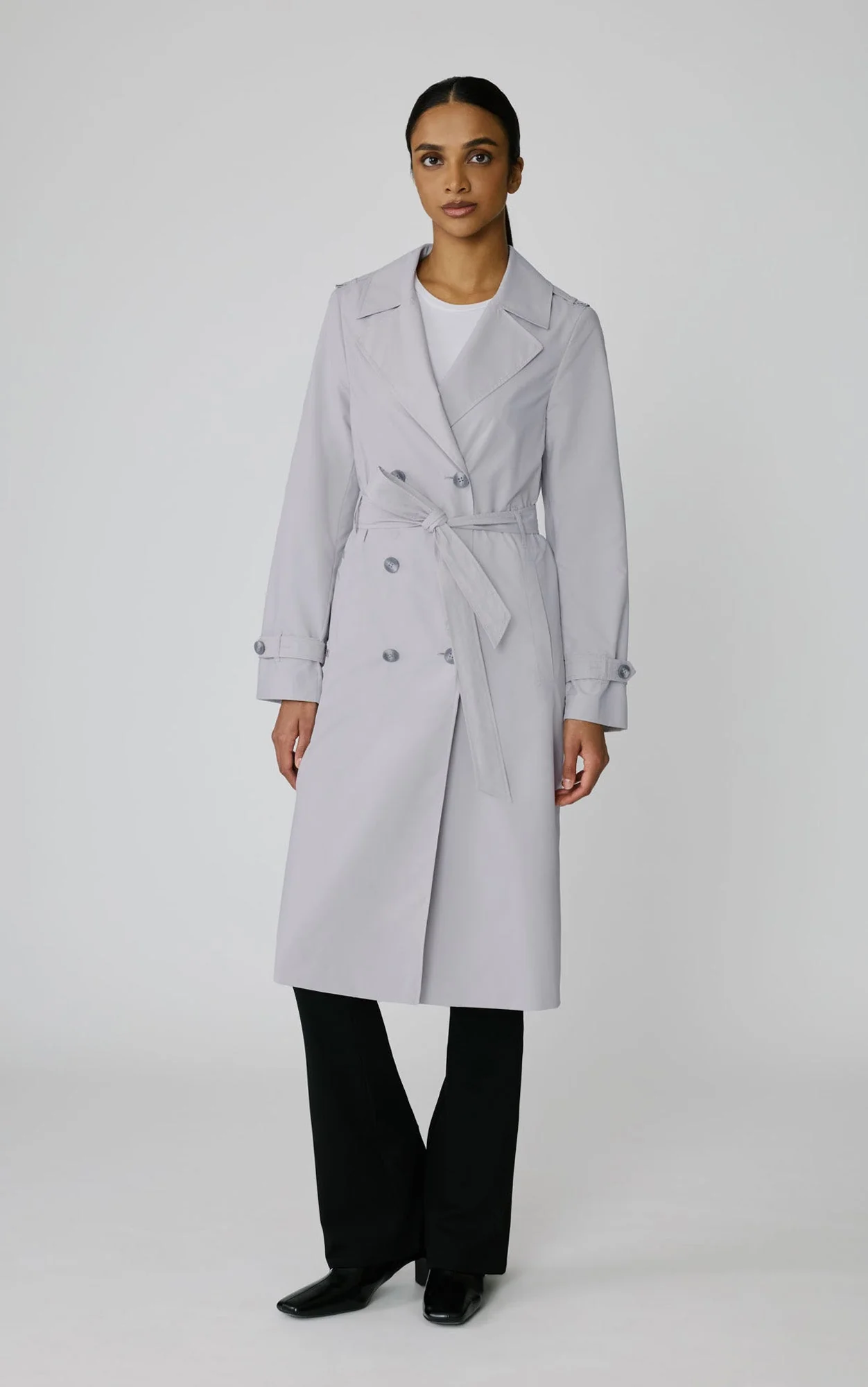 Double-Breasted Trench | Stone - Image 2