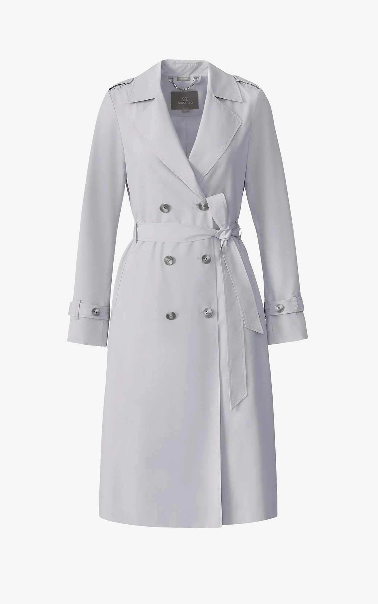 Double-Breasted Trench | Stone - Image 5