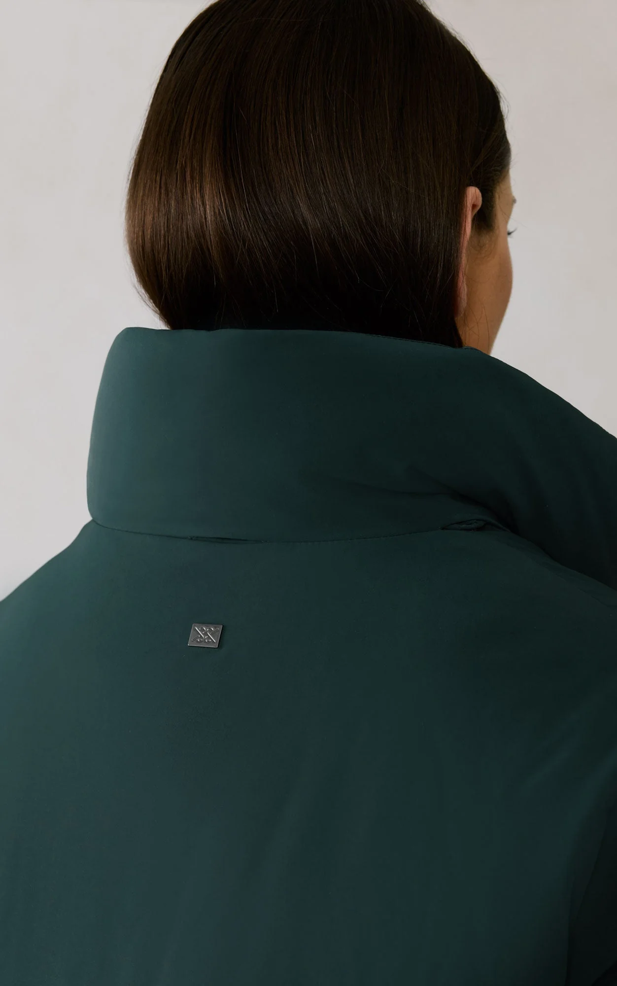 Elmira Cocoon Down Jacket | Midnight Forest - Image 6