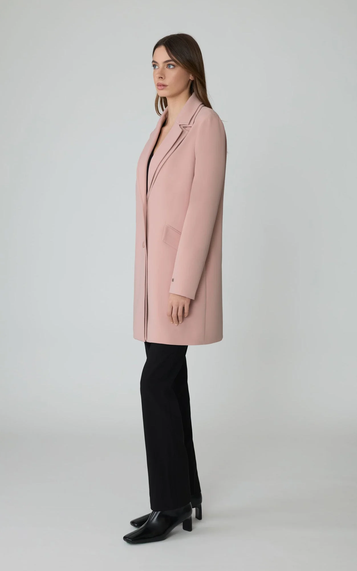 Fabriza Blazer Coat | Blush - Image 3