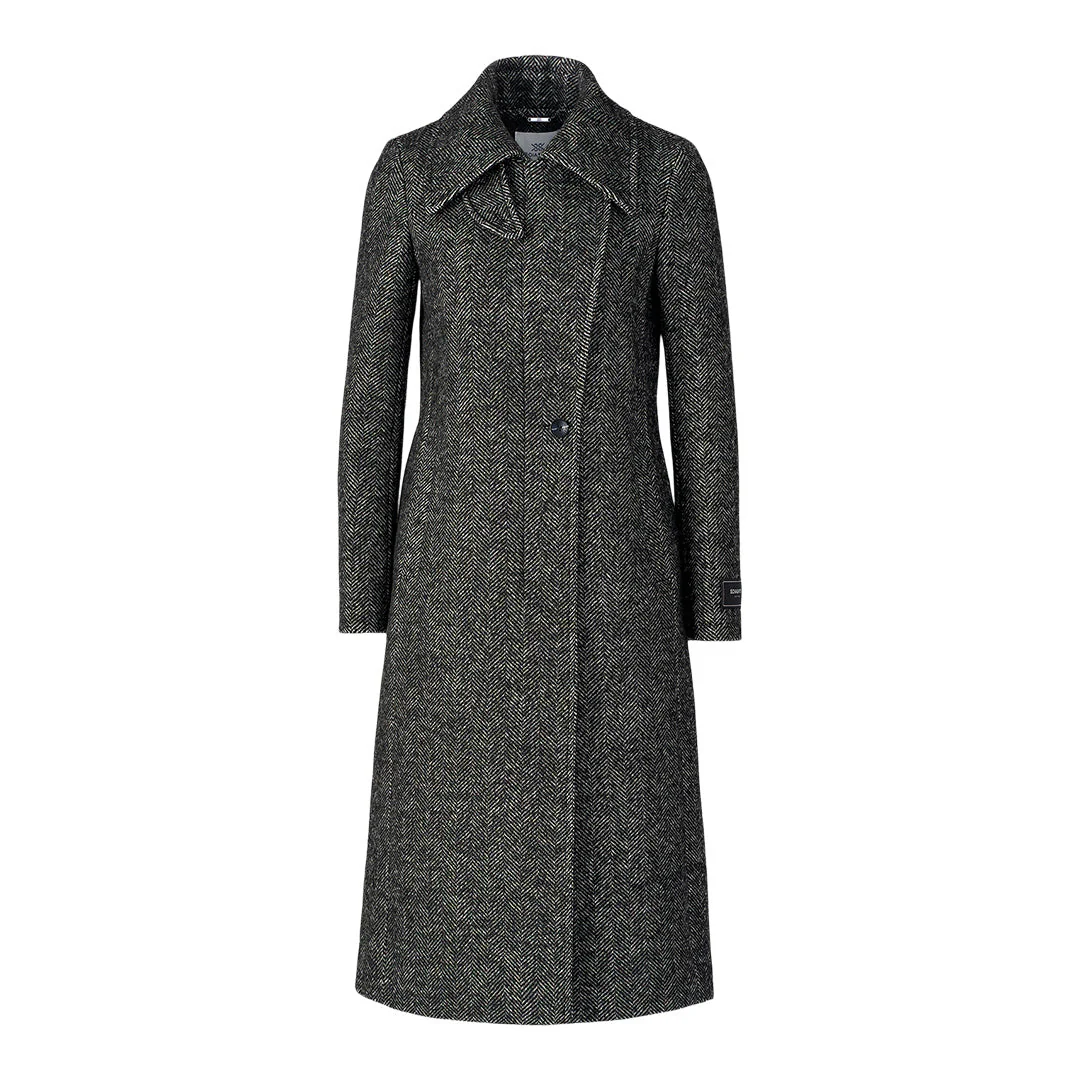 Irena Maxi Coat In Wool | Black