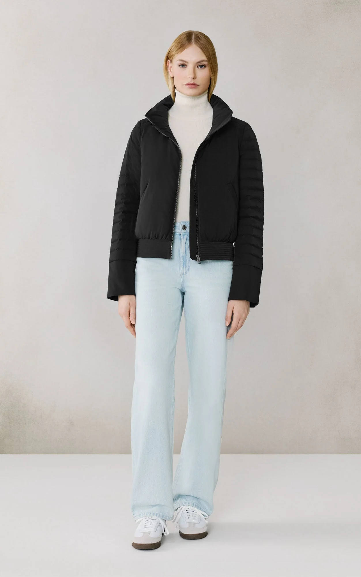 Isabella Down Blouson Jacket | Black - Image 2