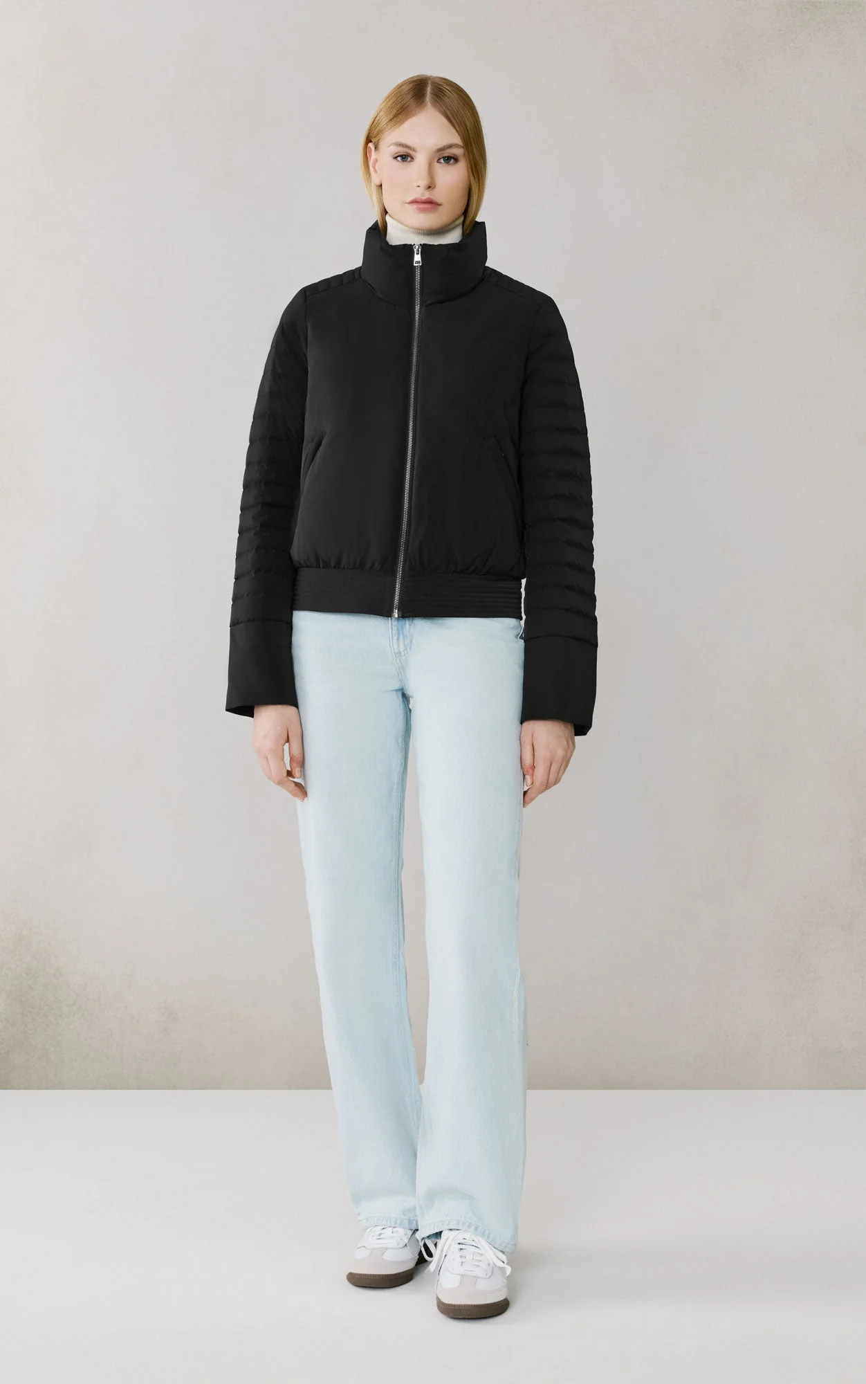 Isabella Down Blouson Jacket | Black - Image 3