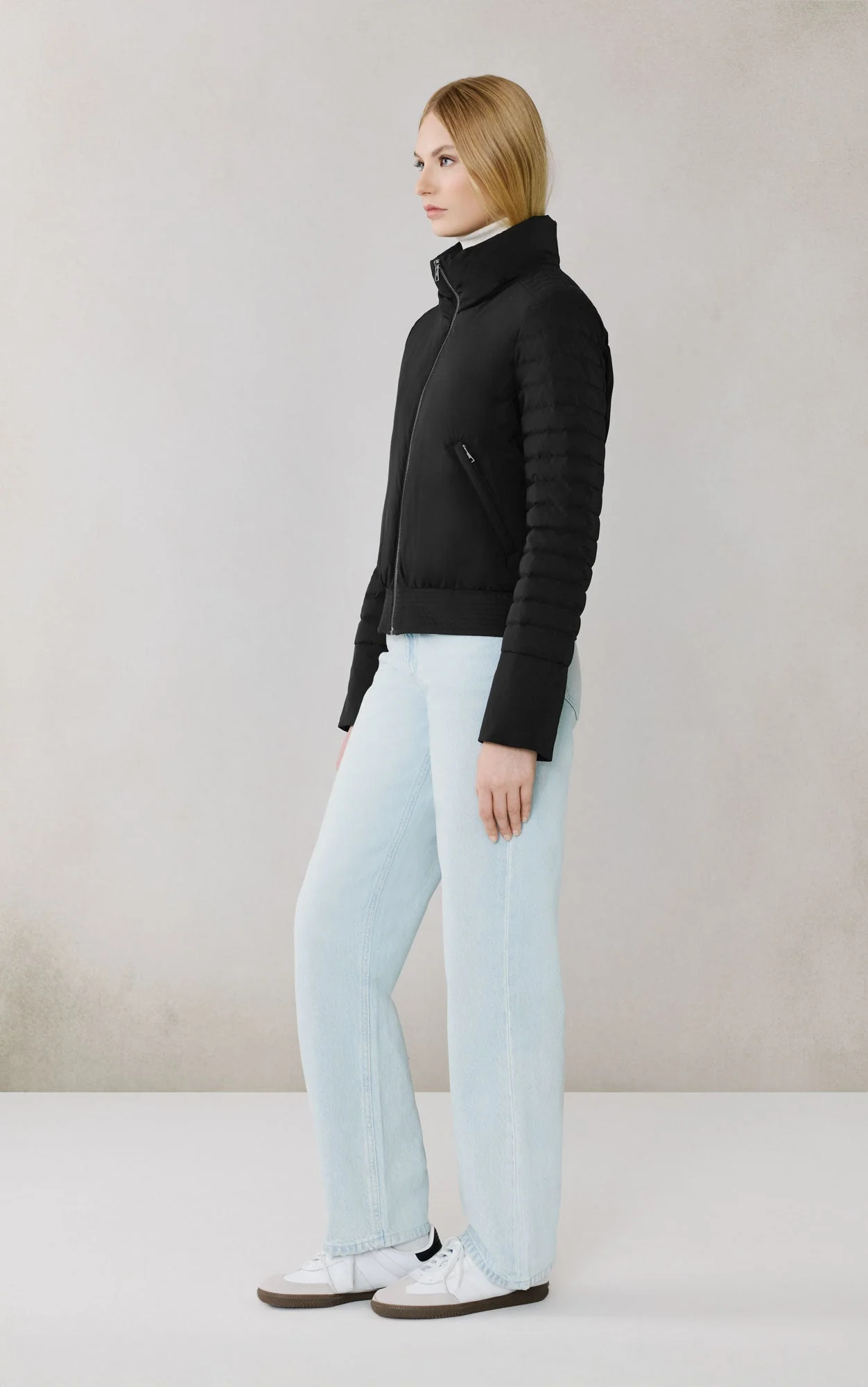 Isabella Down Blouson Jacket | Black - Image 4