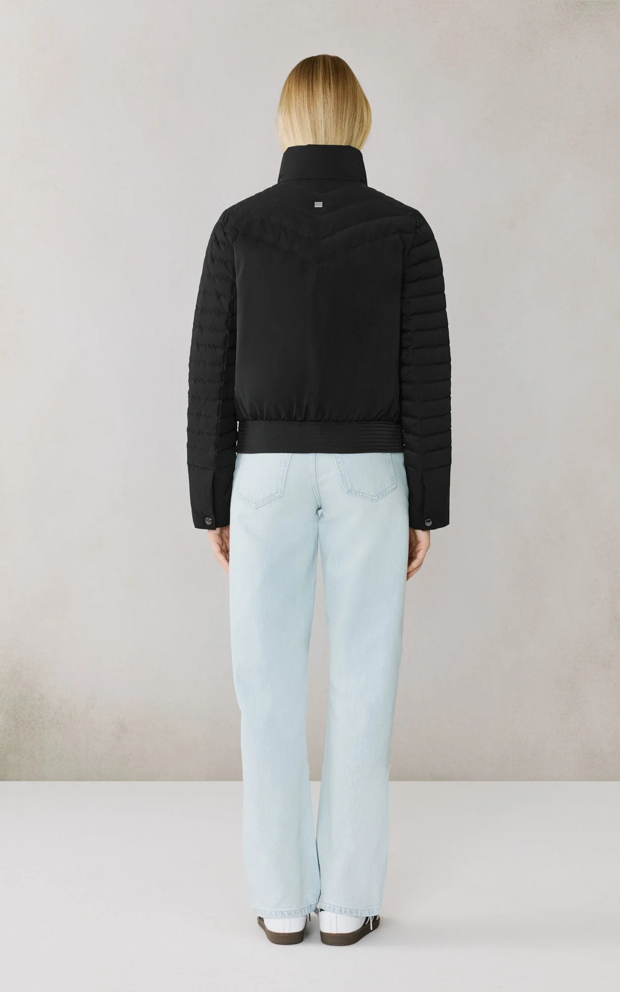 Isabella Down Blouson Jacket | Black - Image 7
