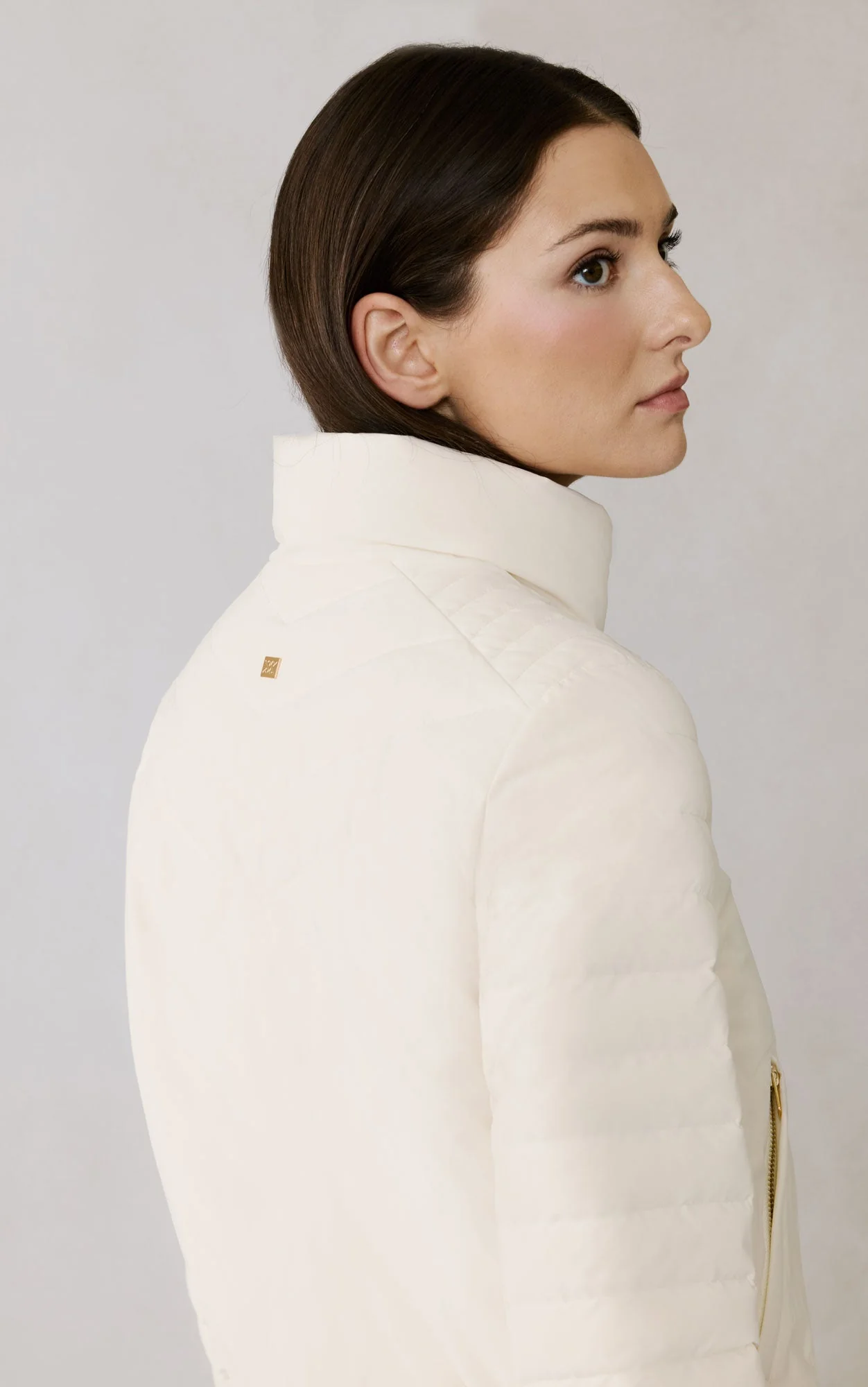 Isabella Down Blouson Jacket | Powder - Image 7