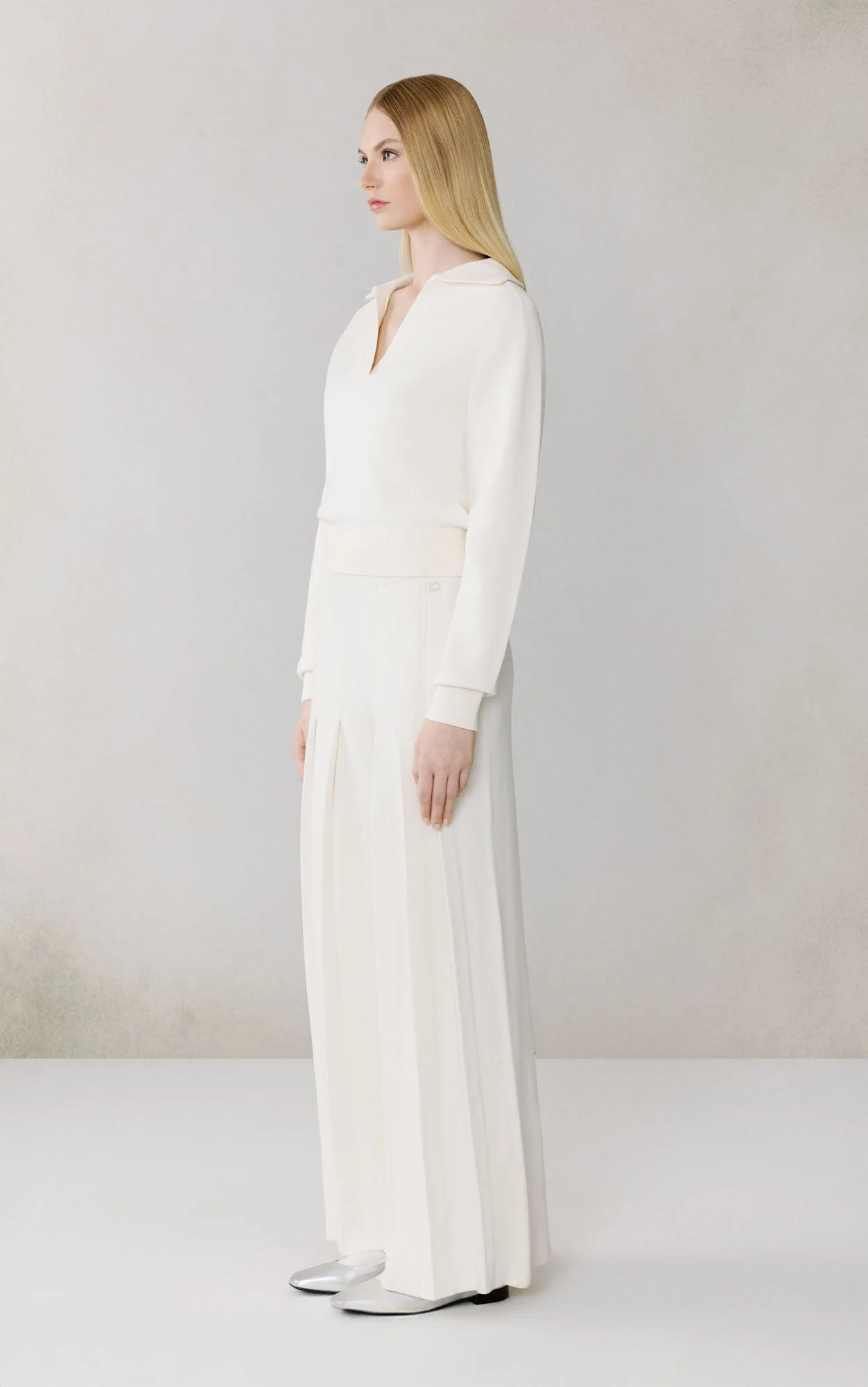 Janet Polo Sweater | Powder - Image 6