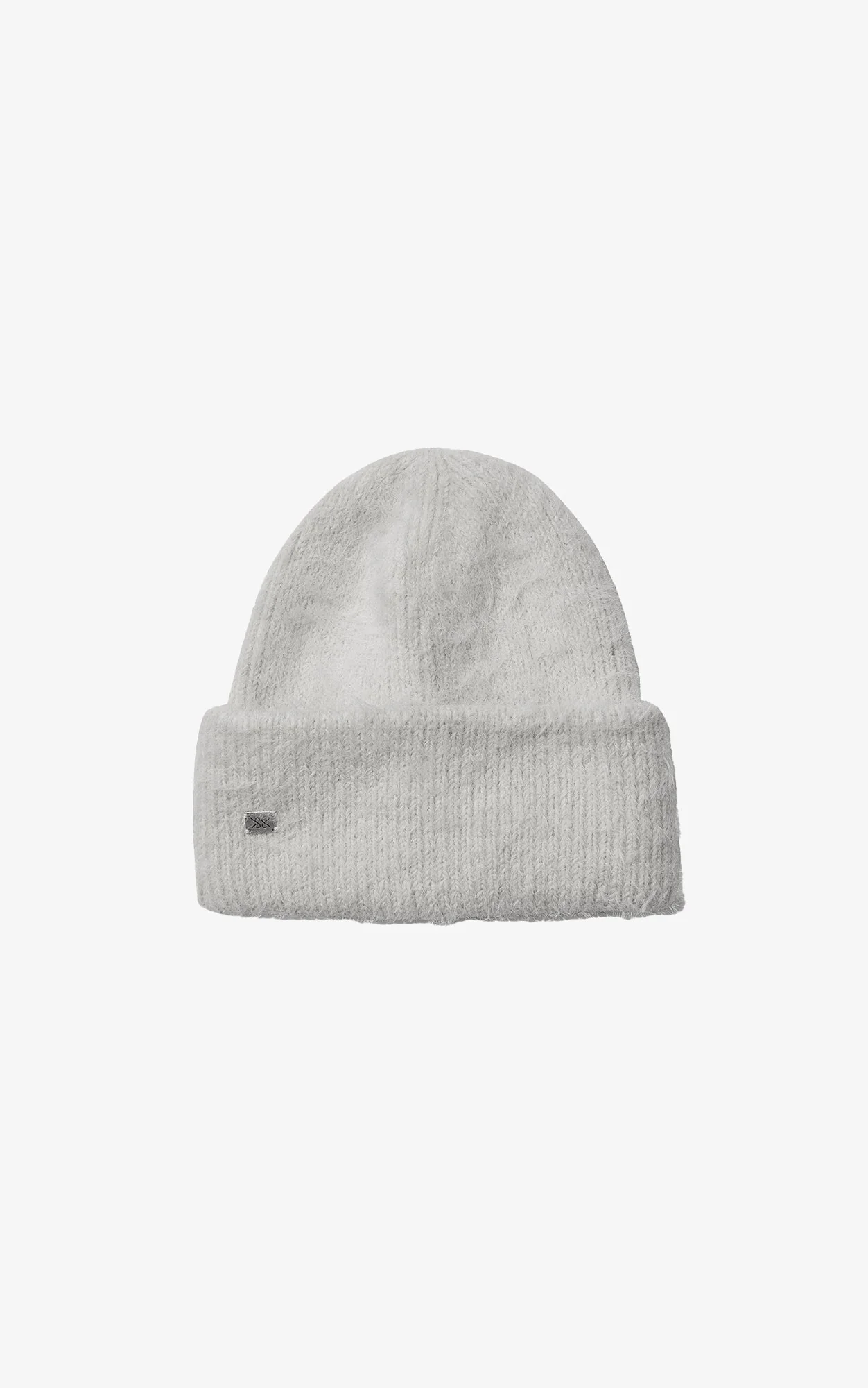 Jaya Fuzzy Rib-Knit Hat | Stone - Image 2