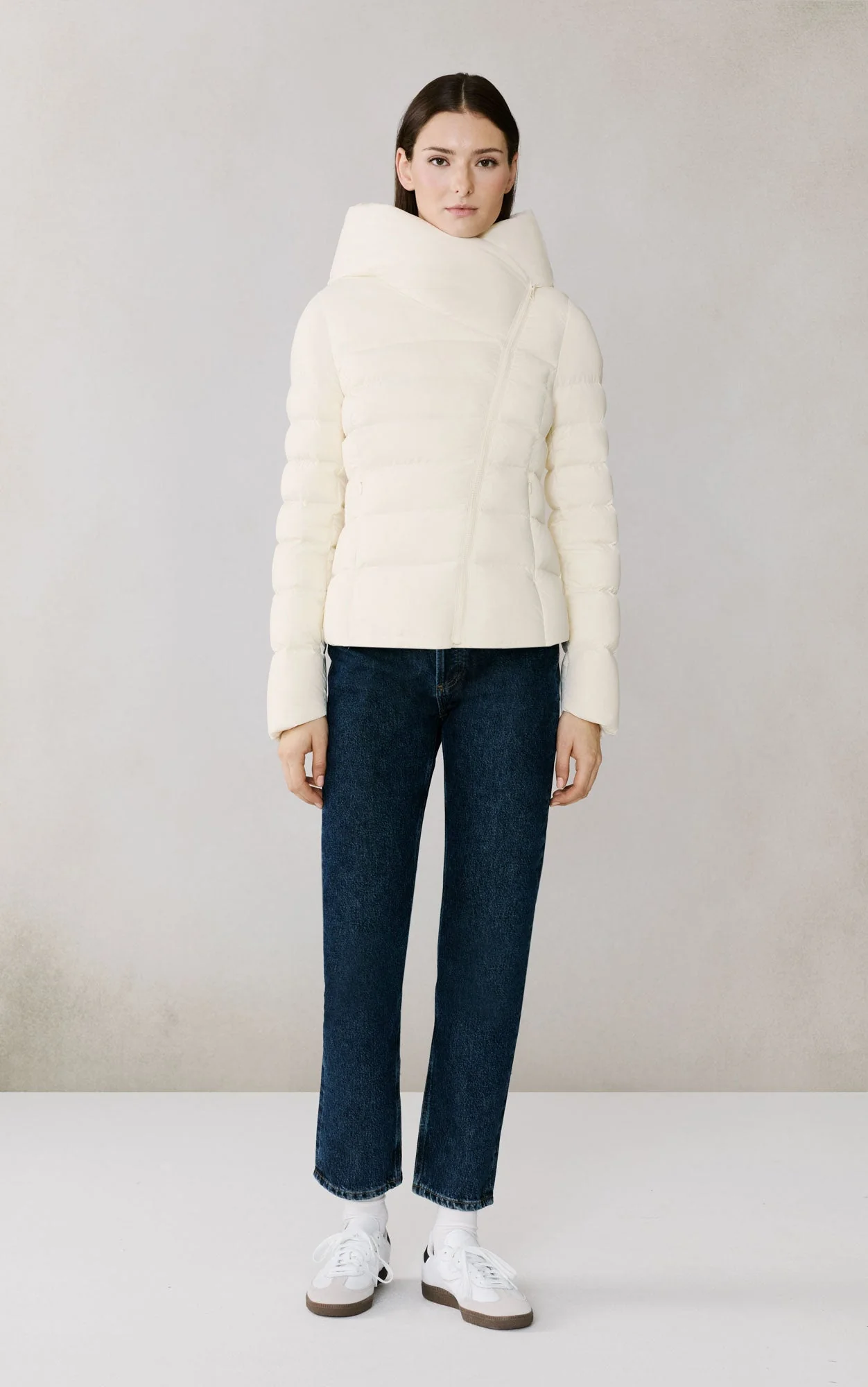 Judy Stretch Down Jacket | Powder - Image 2