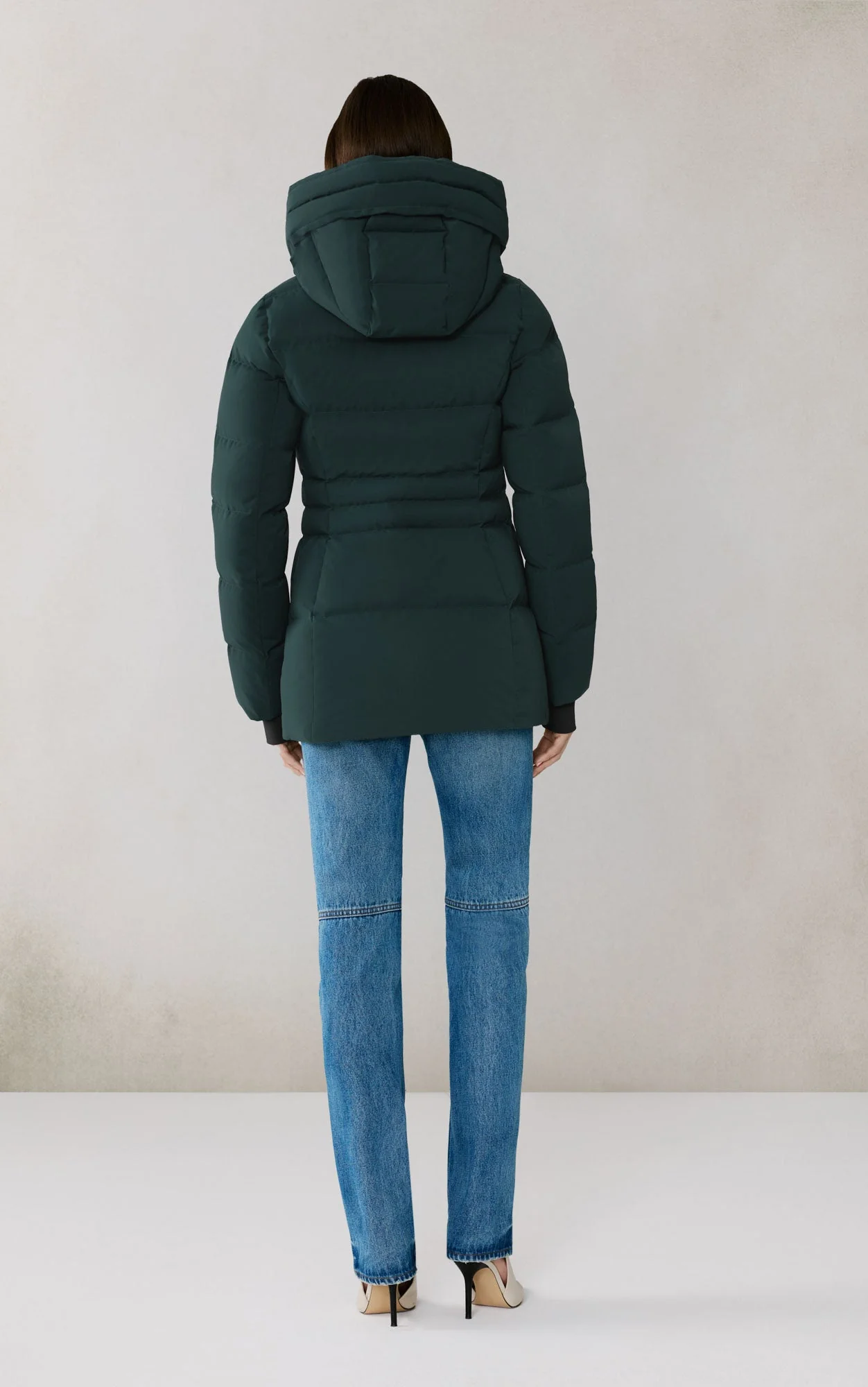 June Down Coat With Bib | Midnight Forest - Image 5