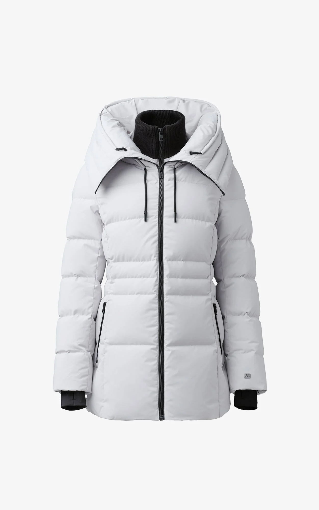 June Down Coat With Bib | Stone - Image 8