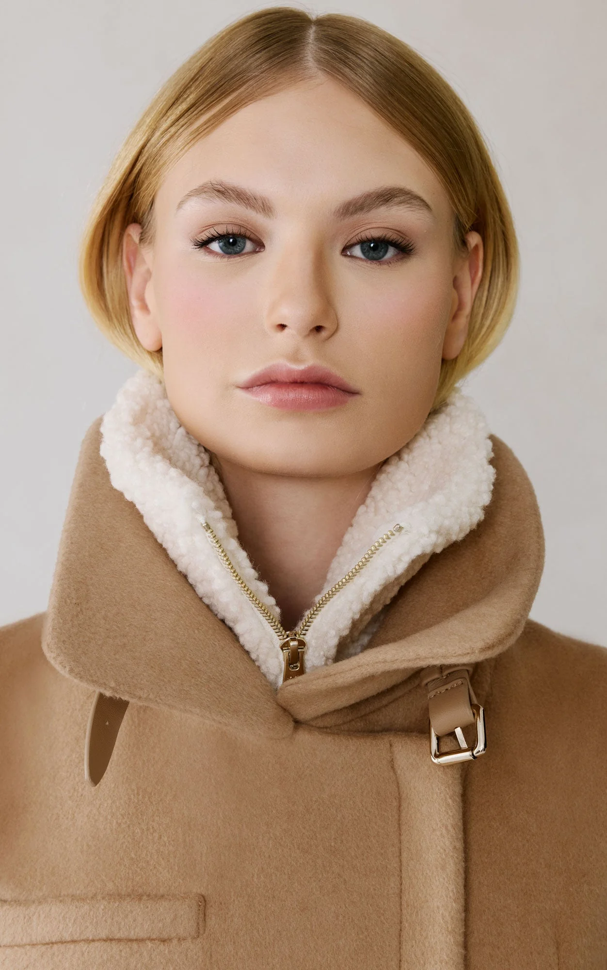 Kiana Moto Coat In Wool | Teak - Image 6