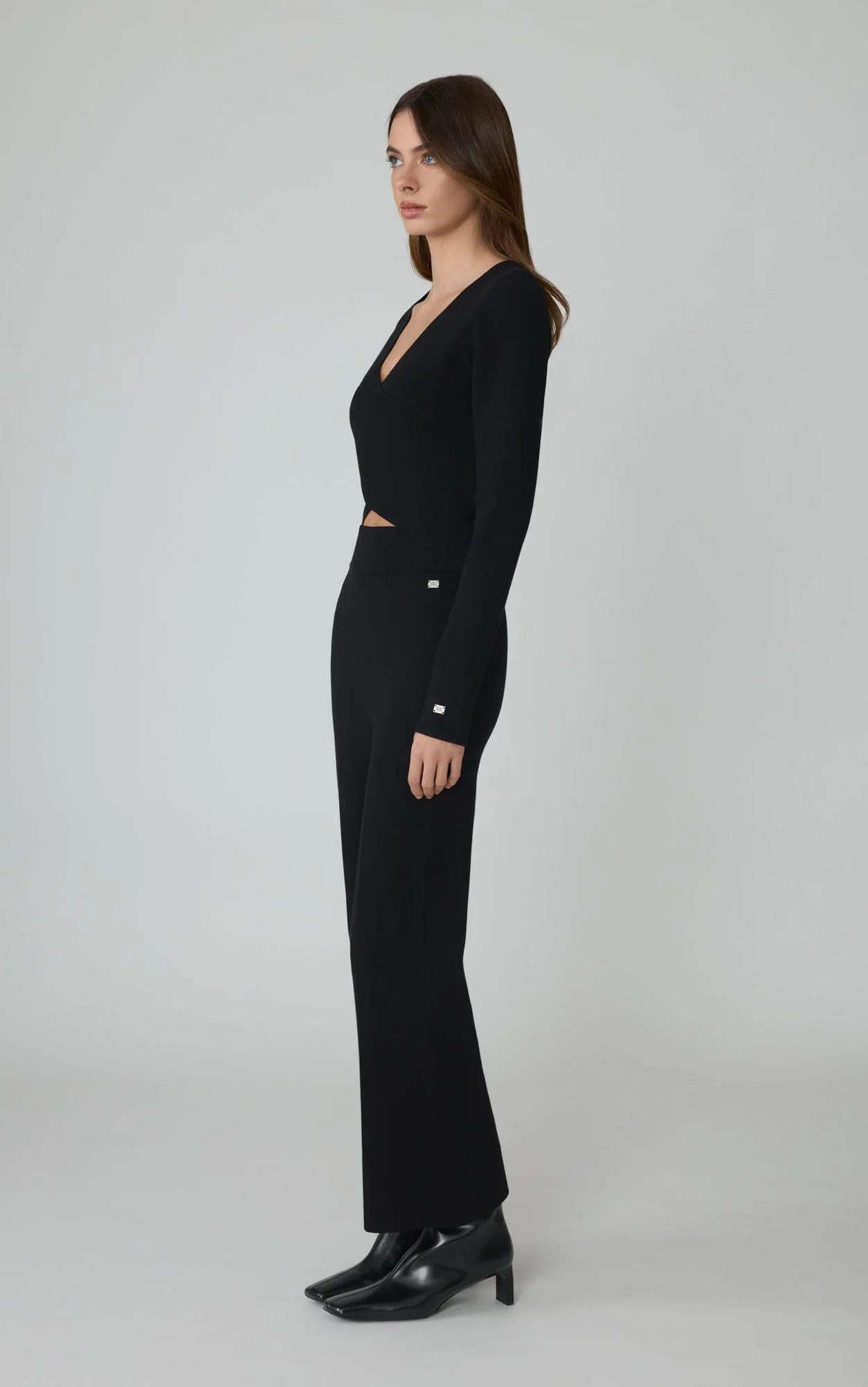 Lisle Cropped Top | Black - Image 3