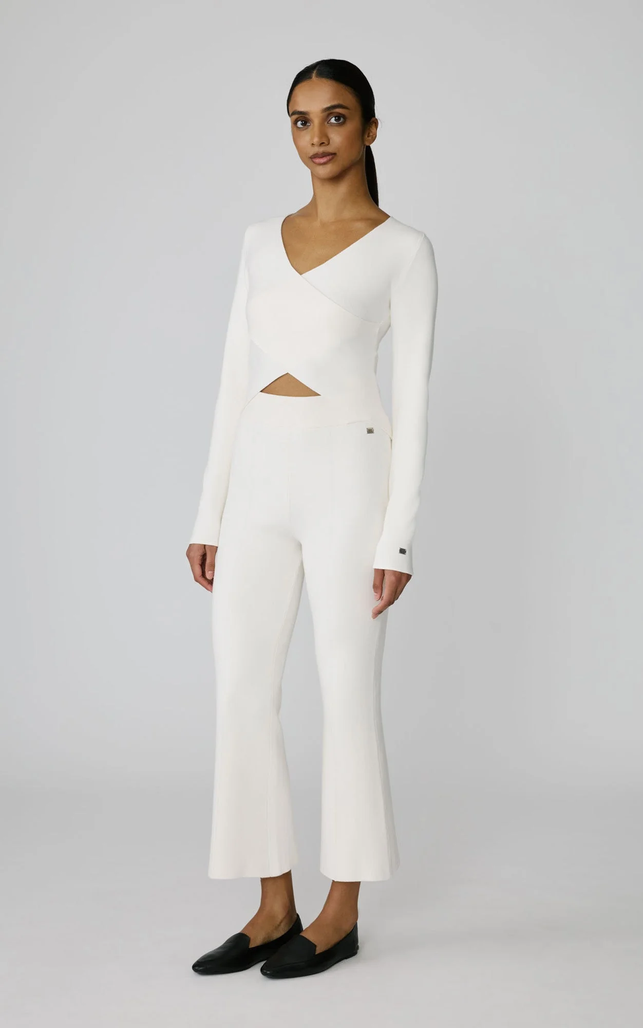 Lisle Cropped Top | Powder - Image 3