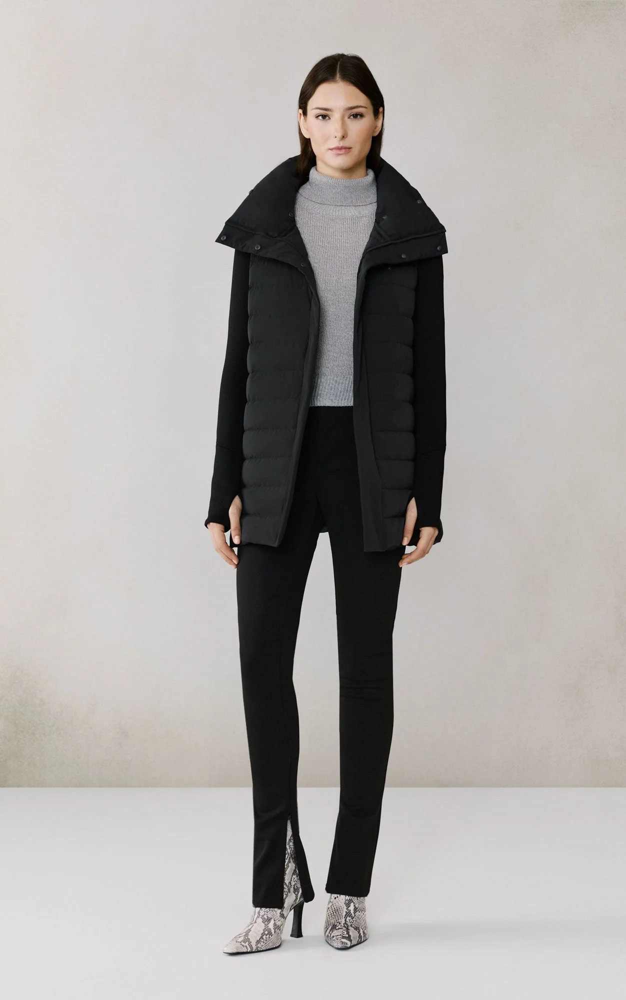 Lola Hybrid Stretch Down Wrap | Black - Image 2