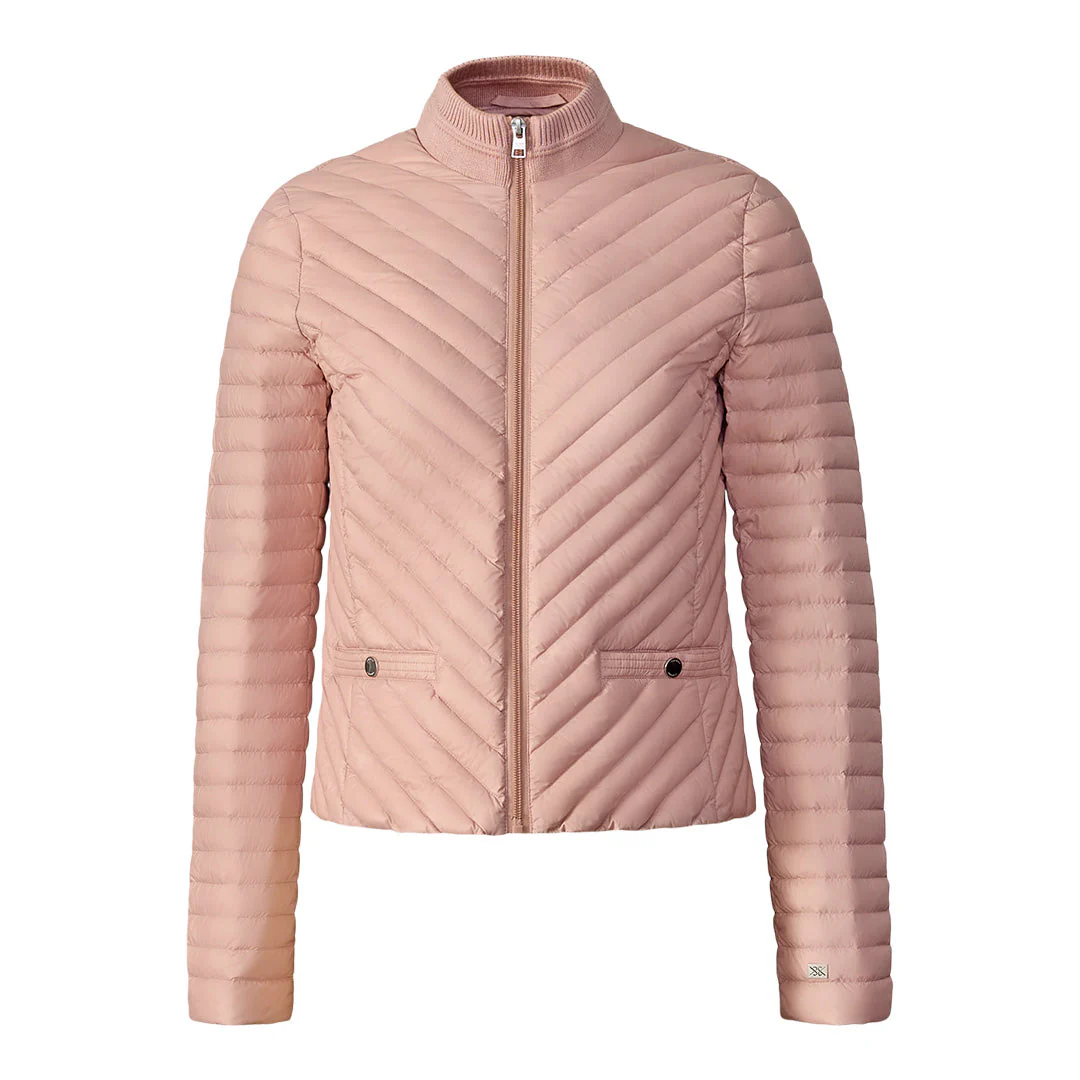 Marion Packable Down Jacket | Blush