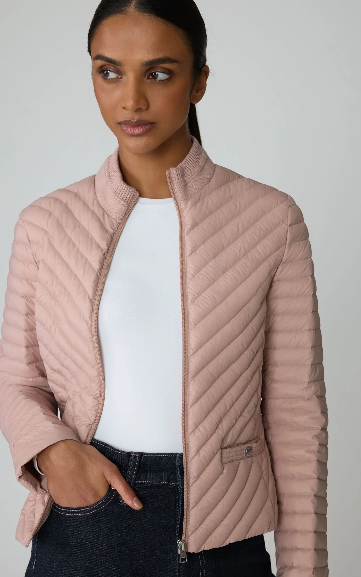 Marion Packable Down Jacket | Blush - Image 5