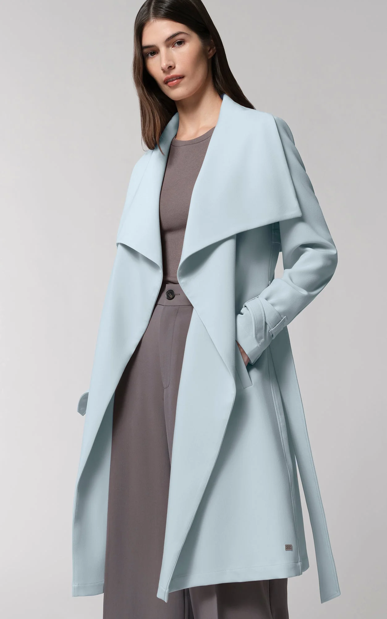 Olivia Draped Wrap Coat | Breeze - Image 3