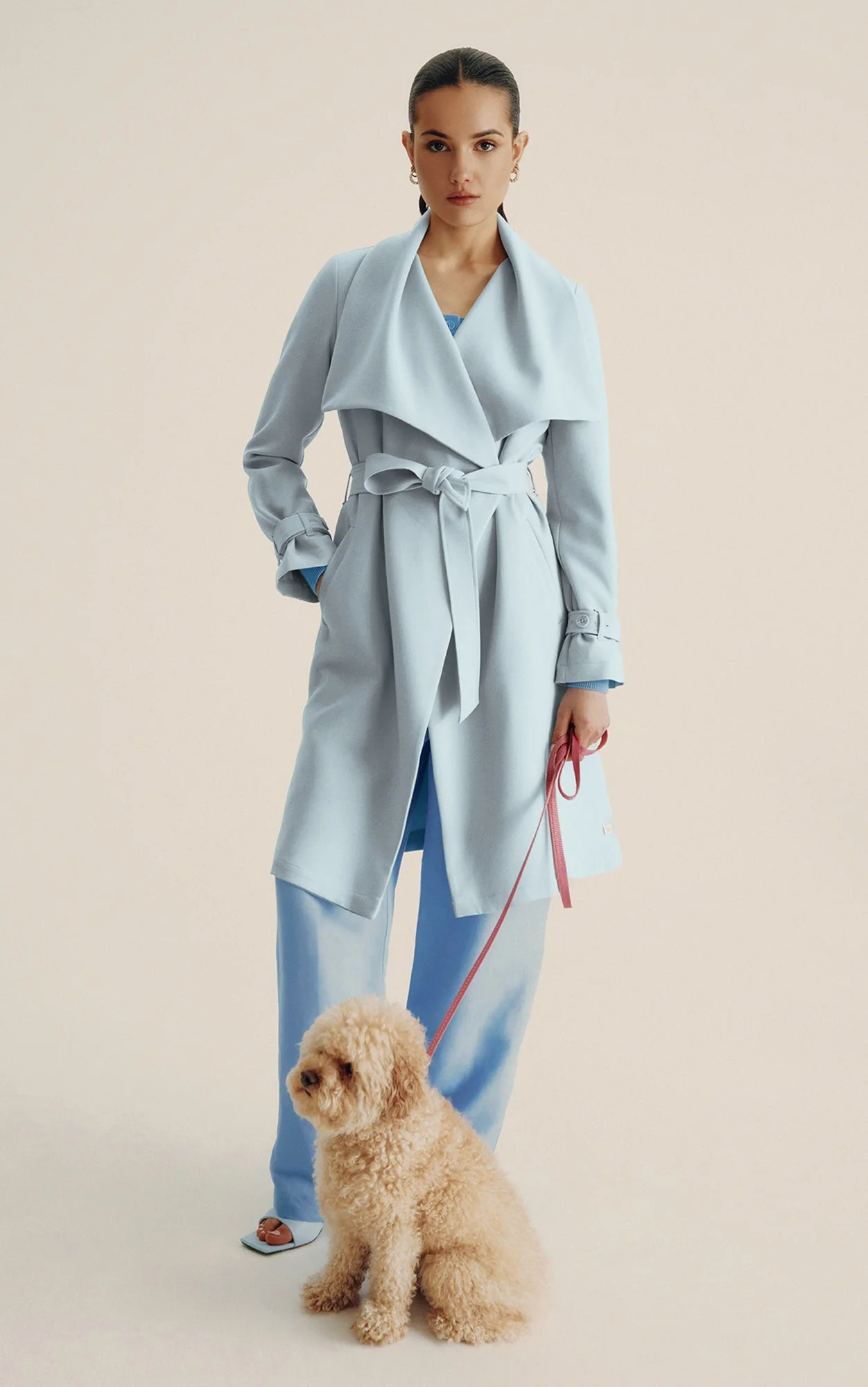 Olivia Draped Wrap Coat | Breeze - Image 6