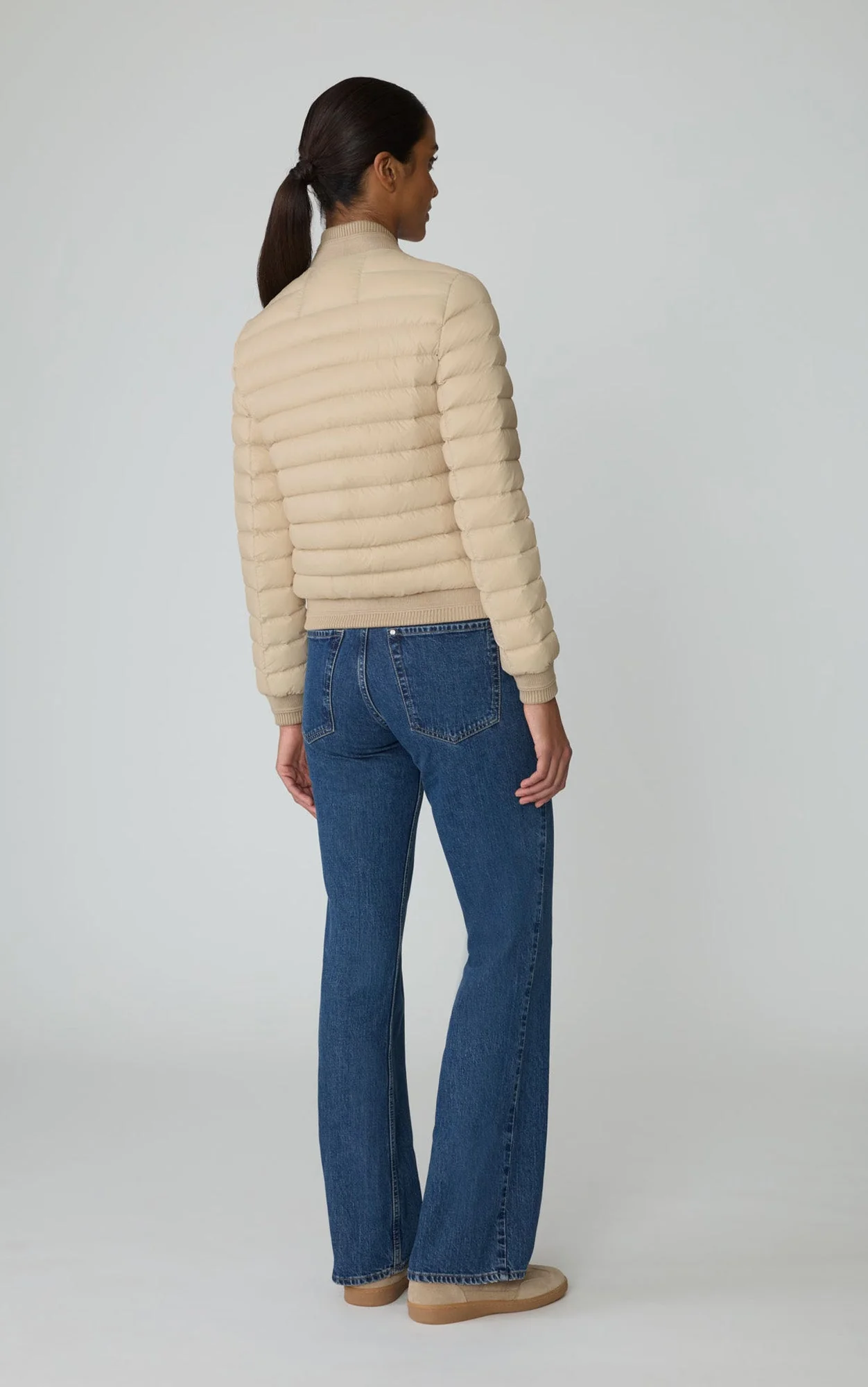 Ronda Down Bomber Jacket | Almond - Image 4