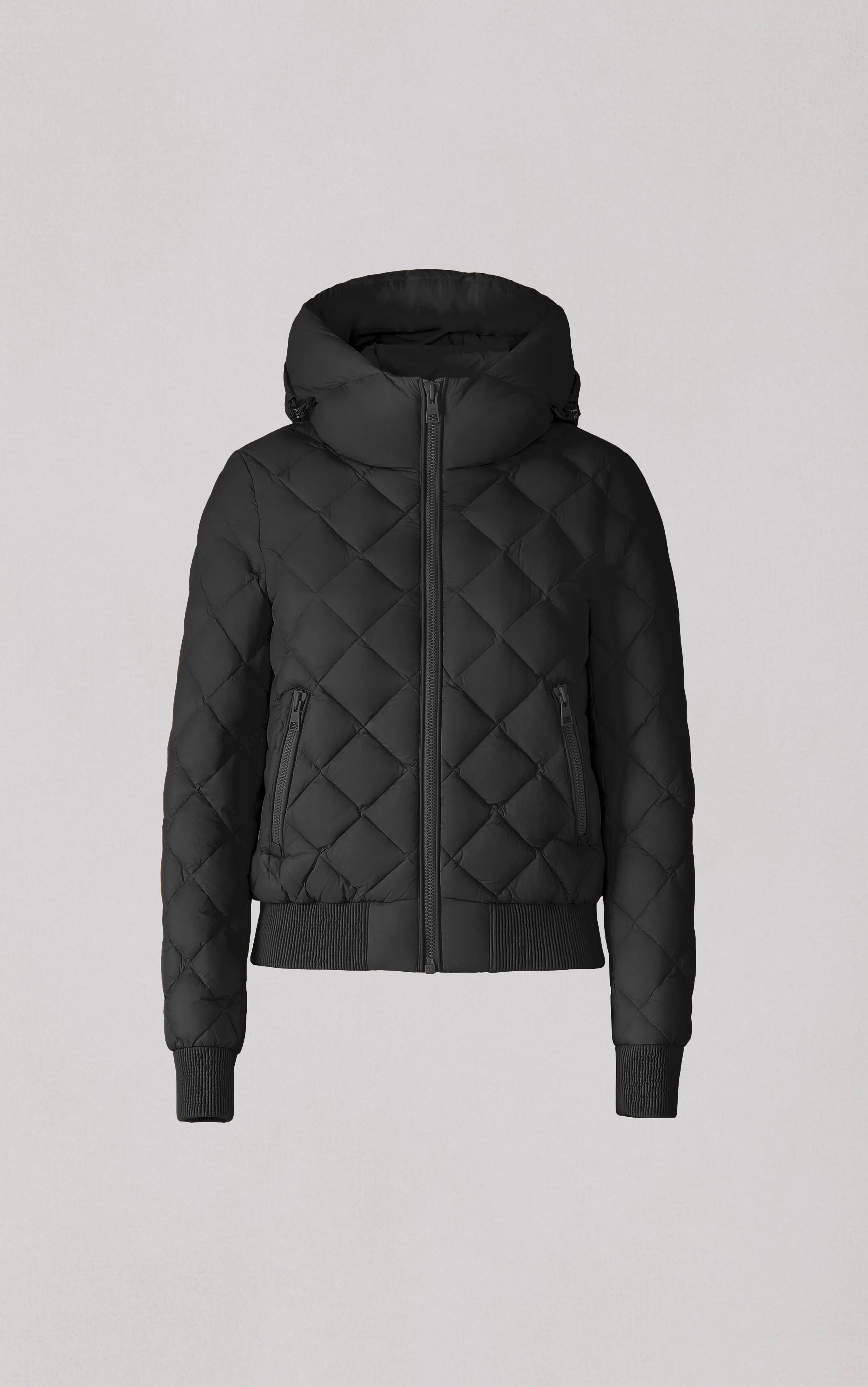 Senna-U Down Bomber Jacket | Black - Image 2