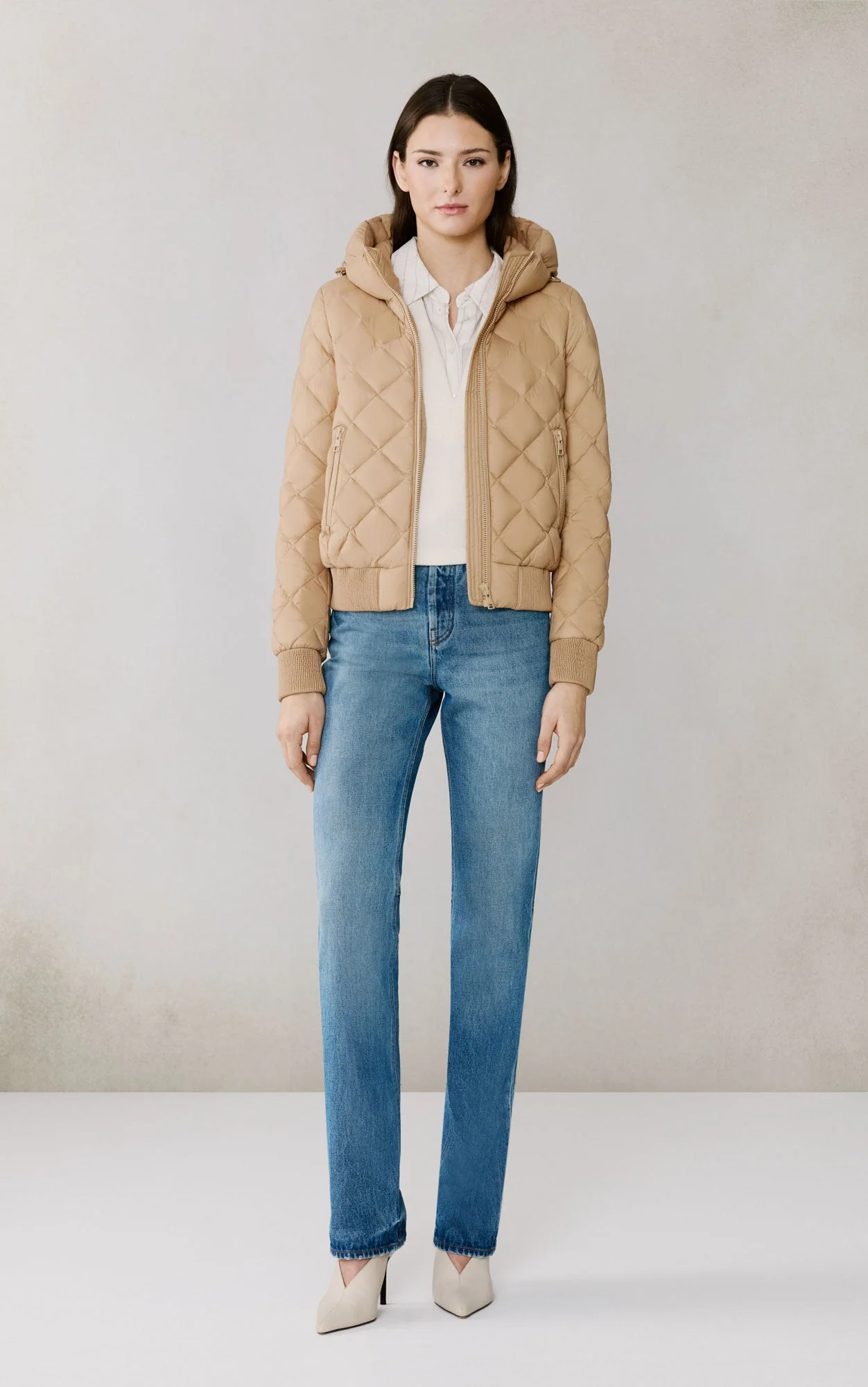 Senna-U Down Bomber Jacket | Teak - Image 8