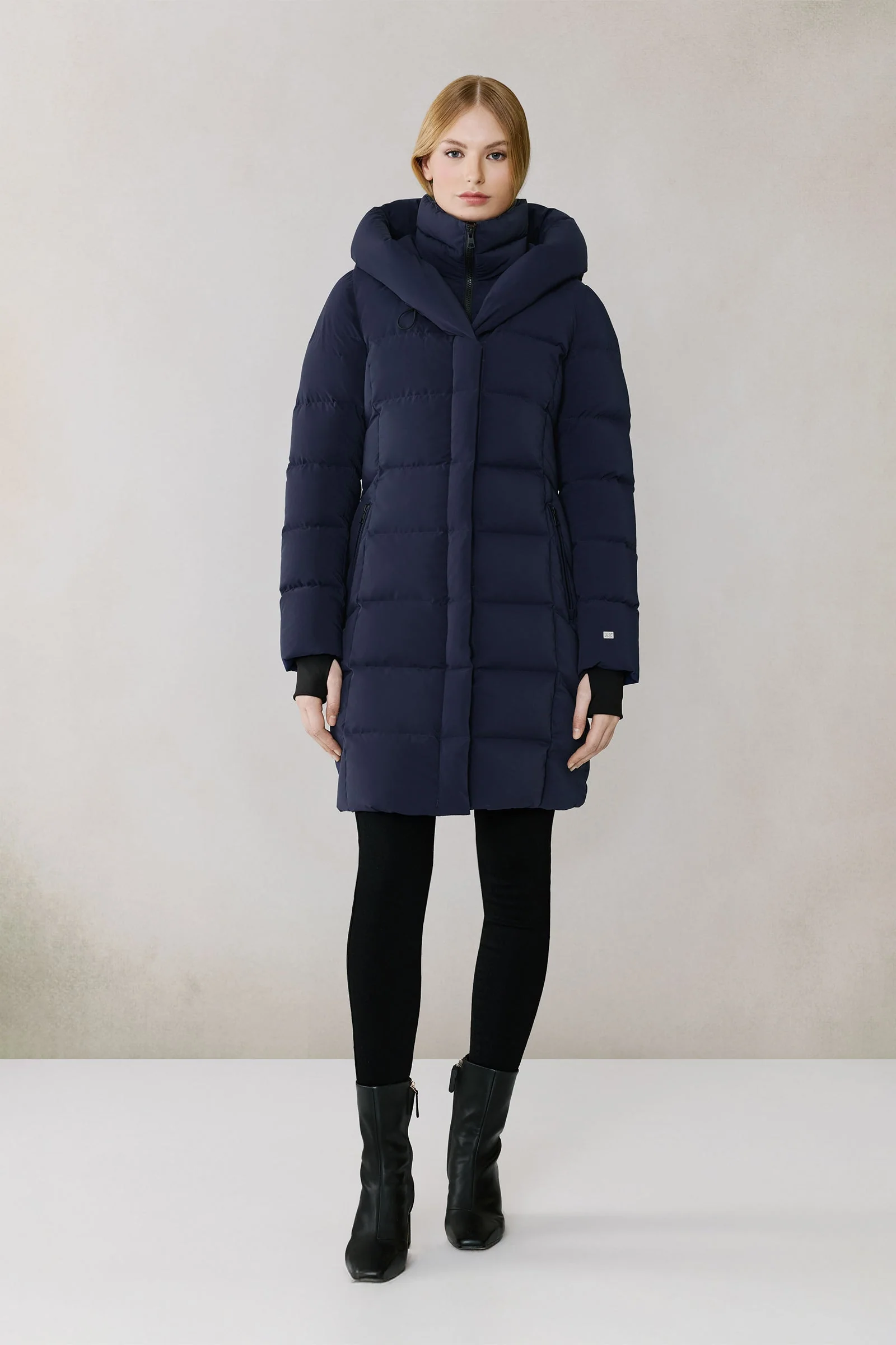 Sonny-N Classic Down Coat | Night Blue - Image 5