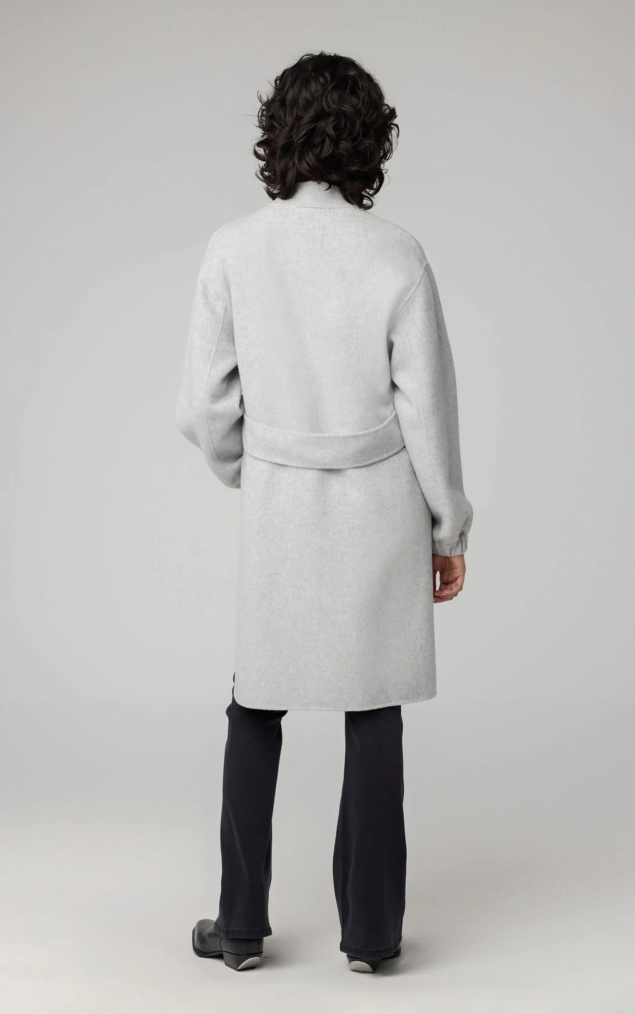 Suzie Relaxed-Fit Wool Coat | Stone - Image 3