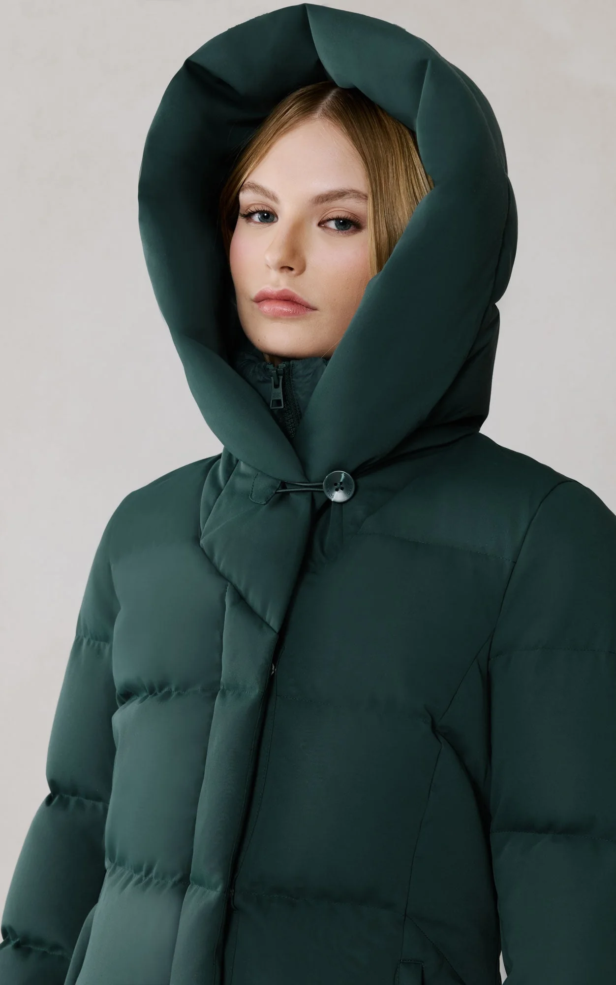 Talyse-C Maxi Down Coat | Midnight Forest - Image 3