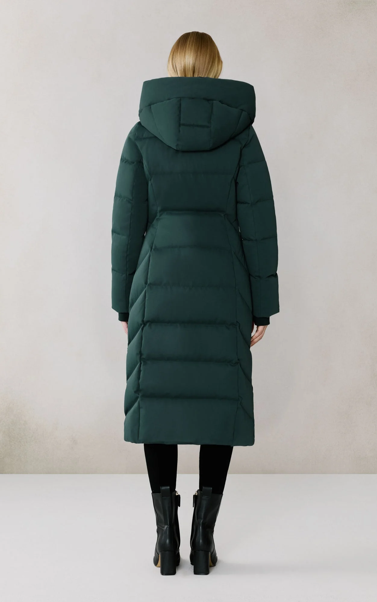 Talyse-C Maxi Down Coat | Midnight Forest - Image 7