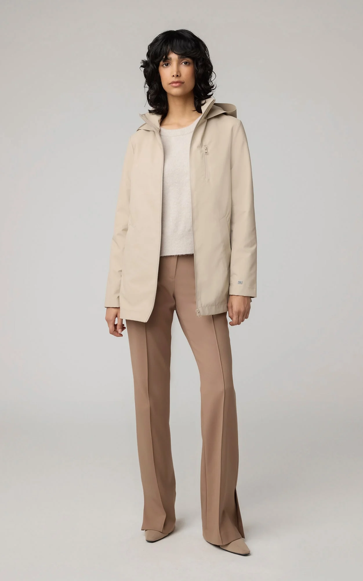 Thelma Semi-Fitted Raincoat With Hood | Hush - Image 2