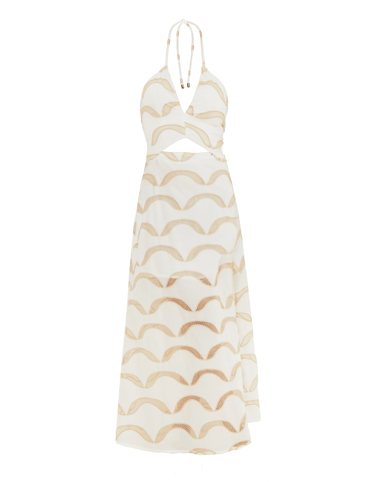 Eyelet Aila Long Dress | Off White - Image 5