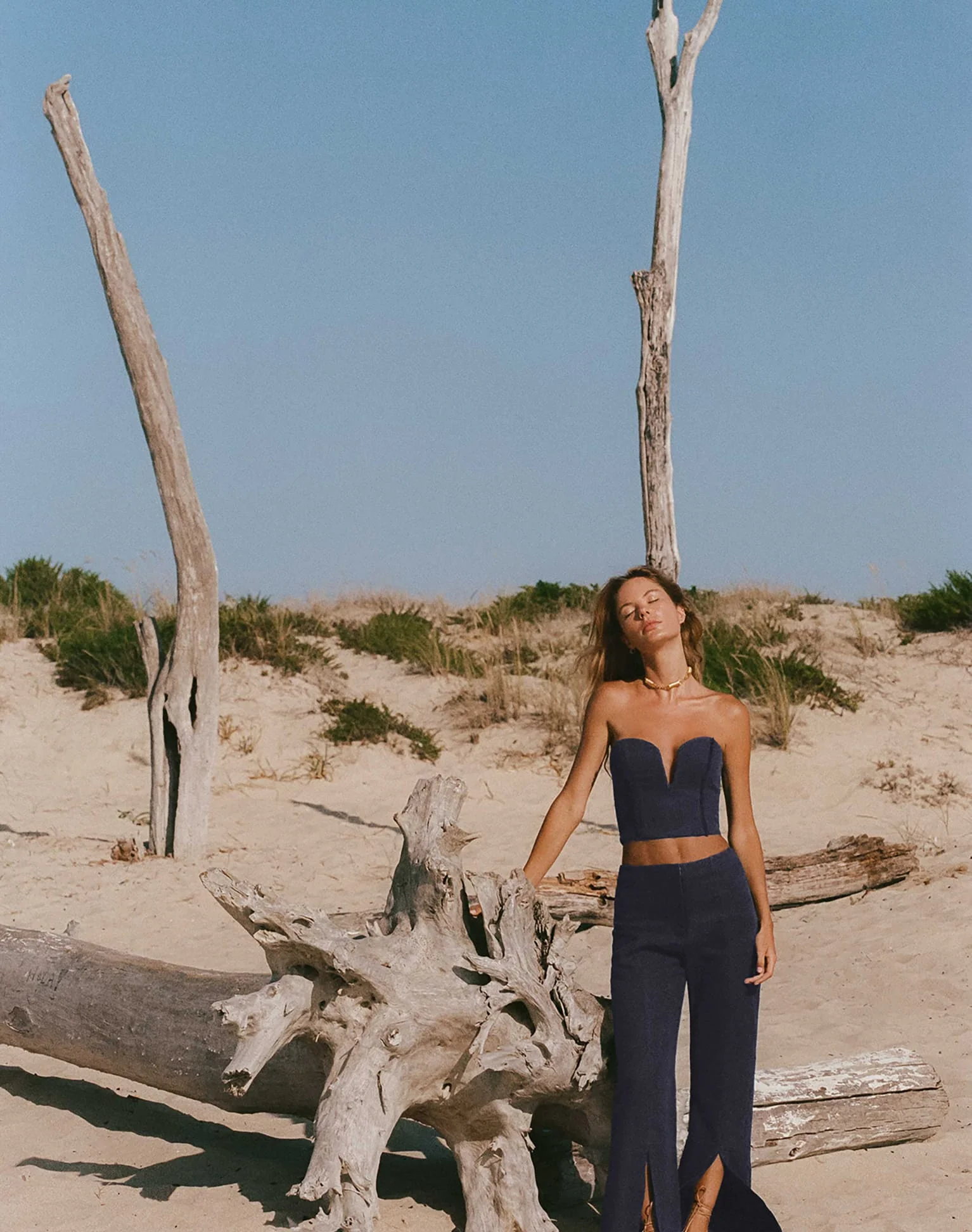 Alain Split Front Pants | Sailboat - Image 3
