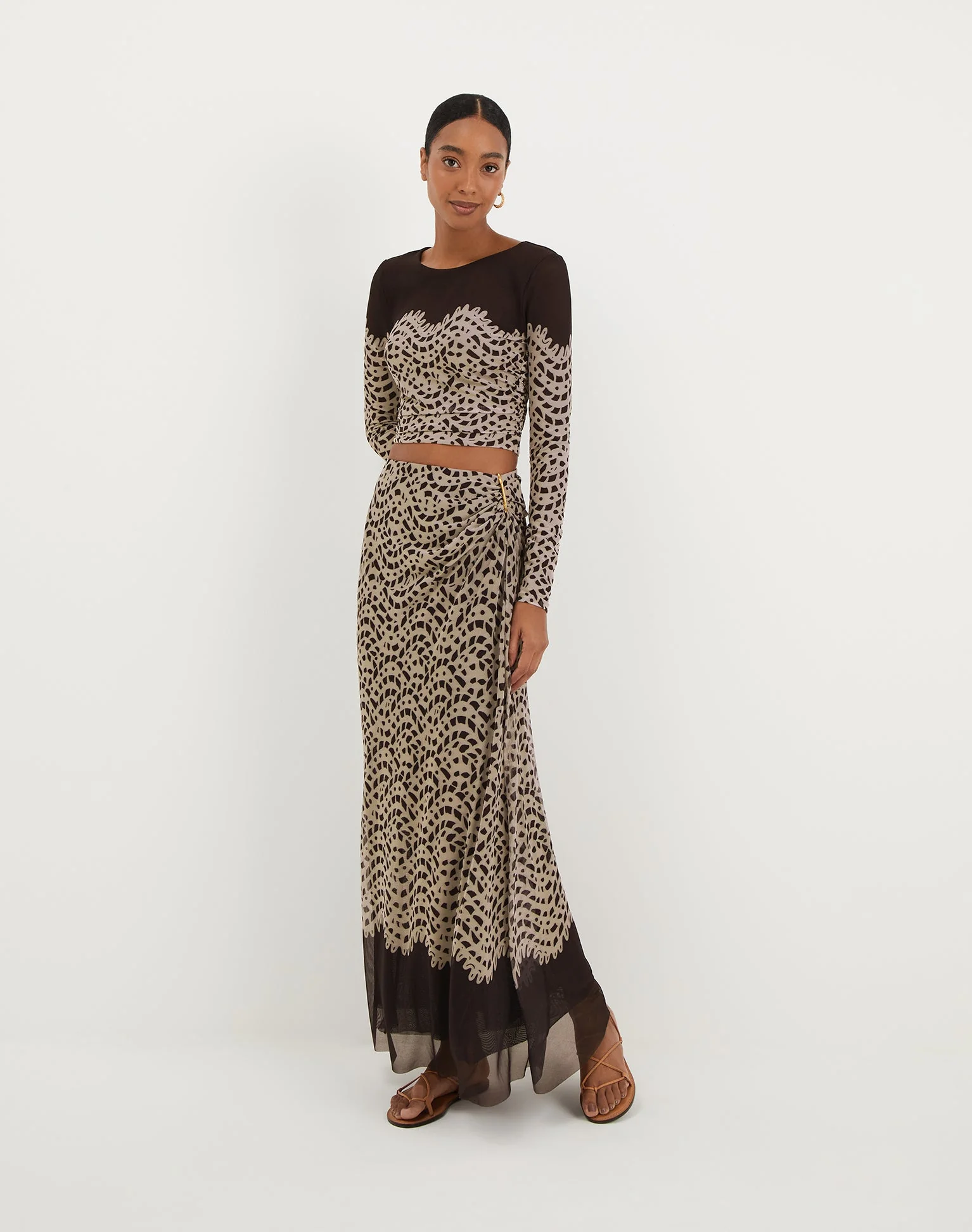 Amira Detail Long Skirt | Poeme - Image 2