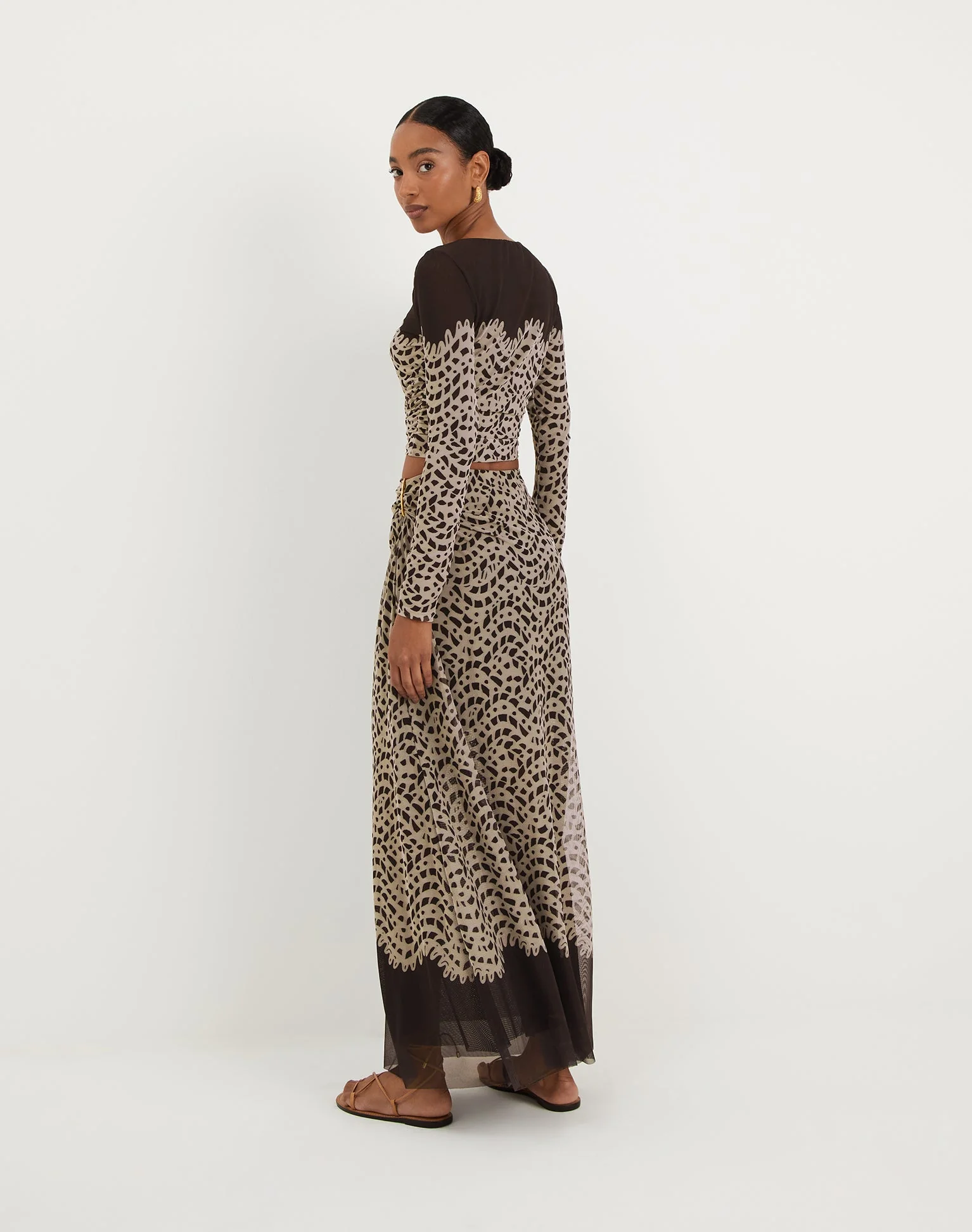 Amira Detail Long Skirt | Poeme - Image 4