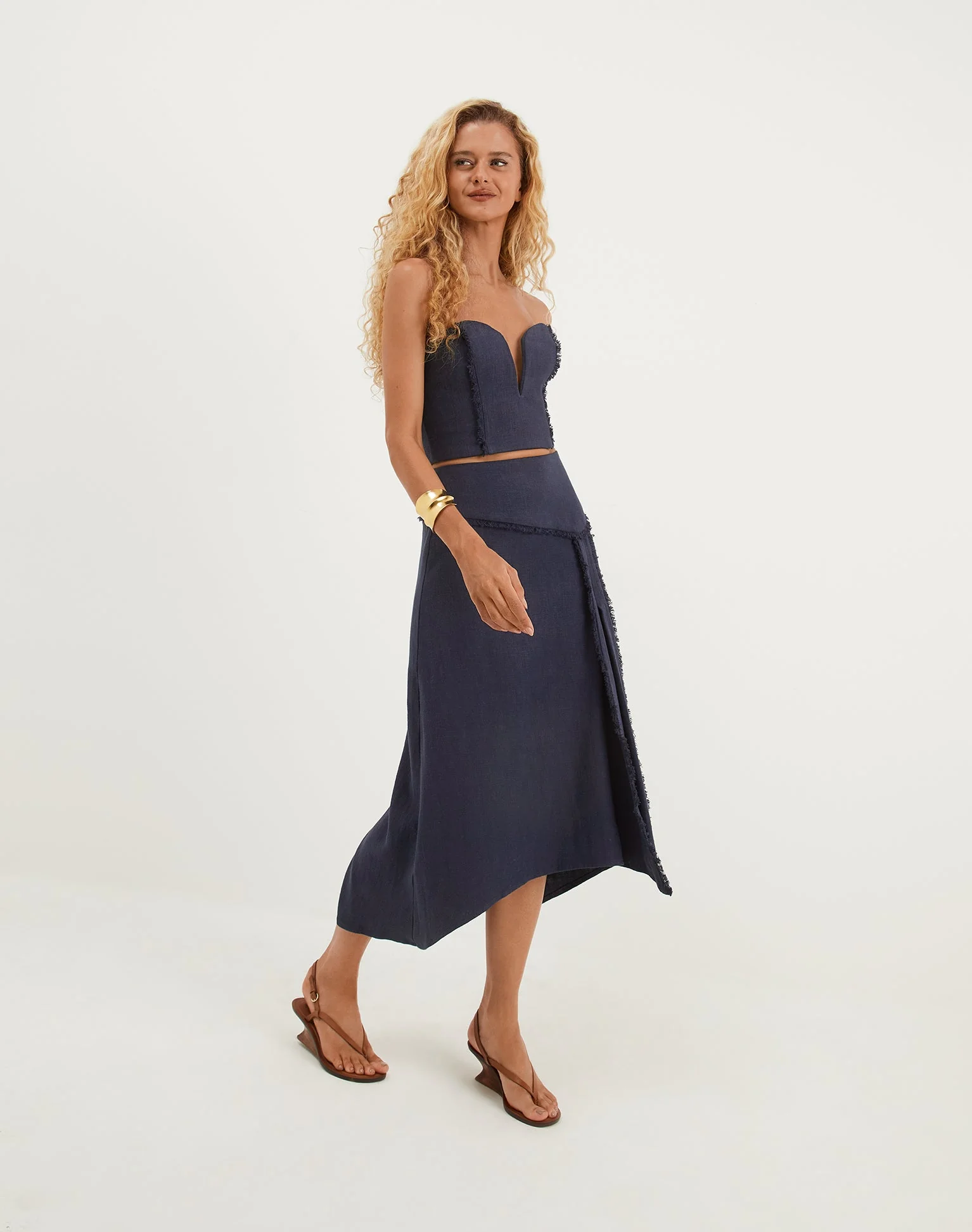 Beatrice Midi Skirt | Sailboat - Image 5