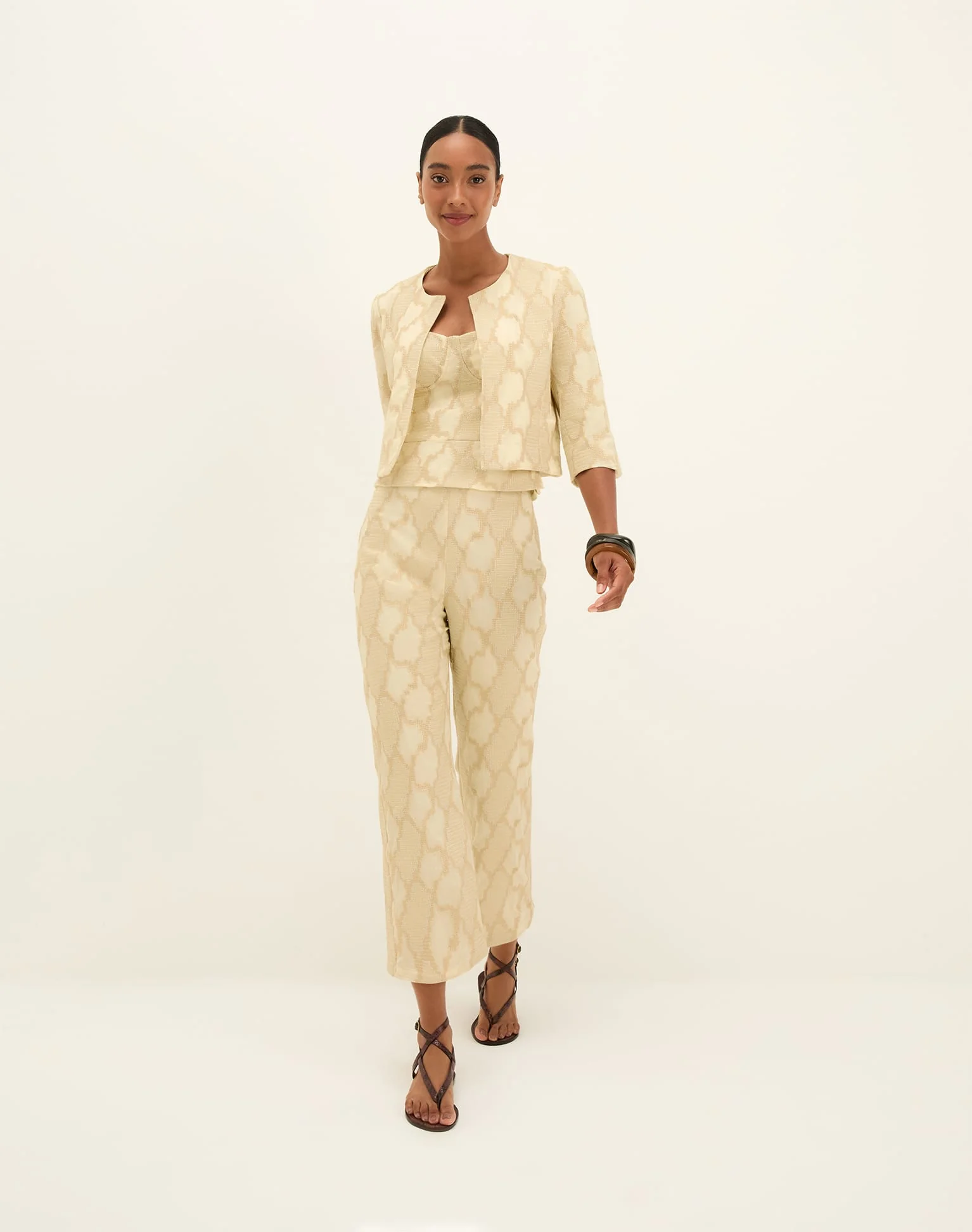 Coen Straight Leg Pants | Embroidered Glitz - Image 2