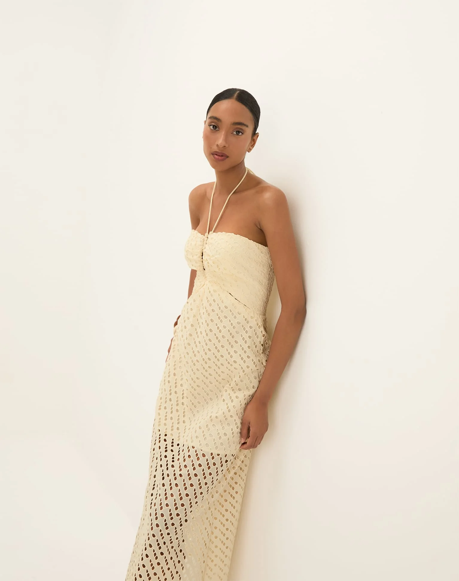 Eyelet Melina Long Dress | Glitz - Image 4