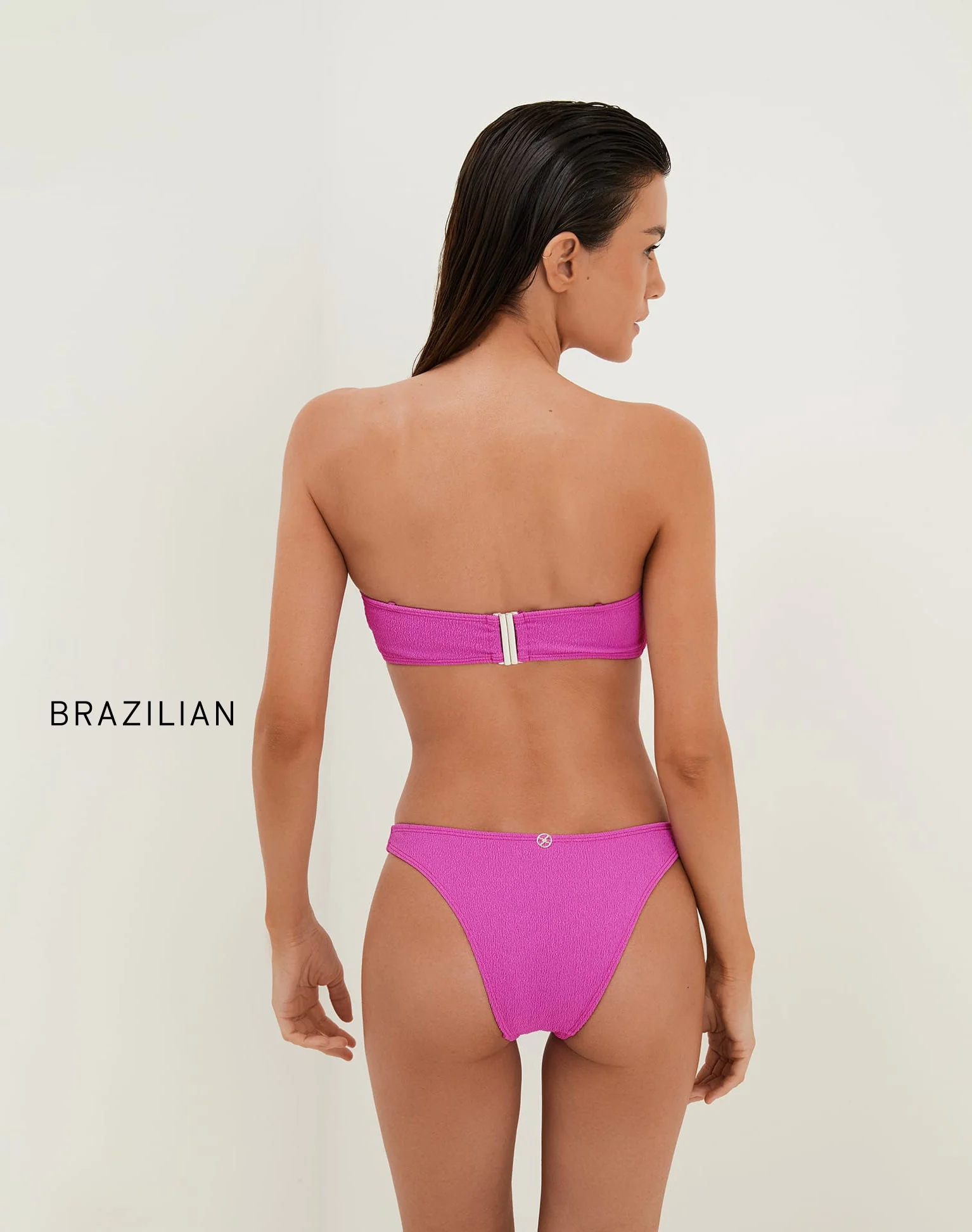 Firenze Jill Square Bandeau Top | French Rose - Image 5