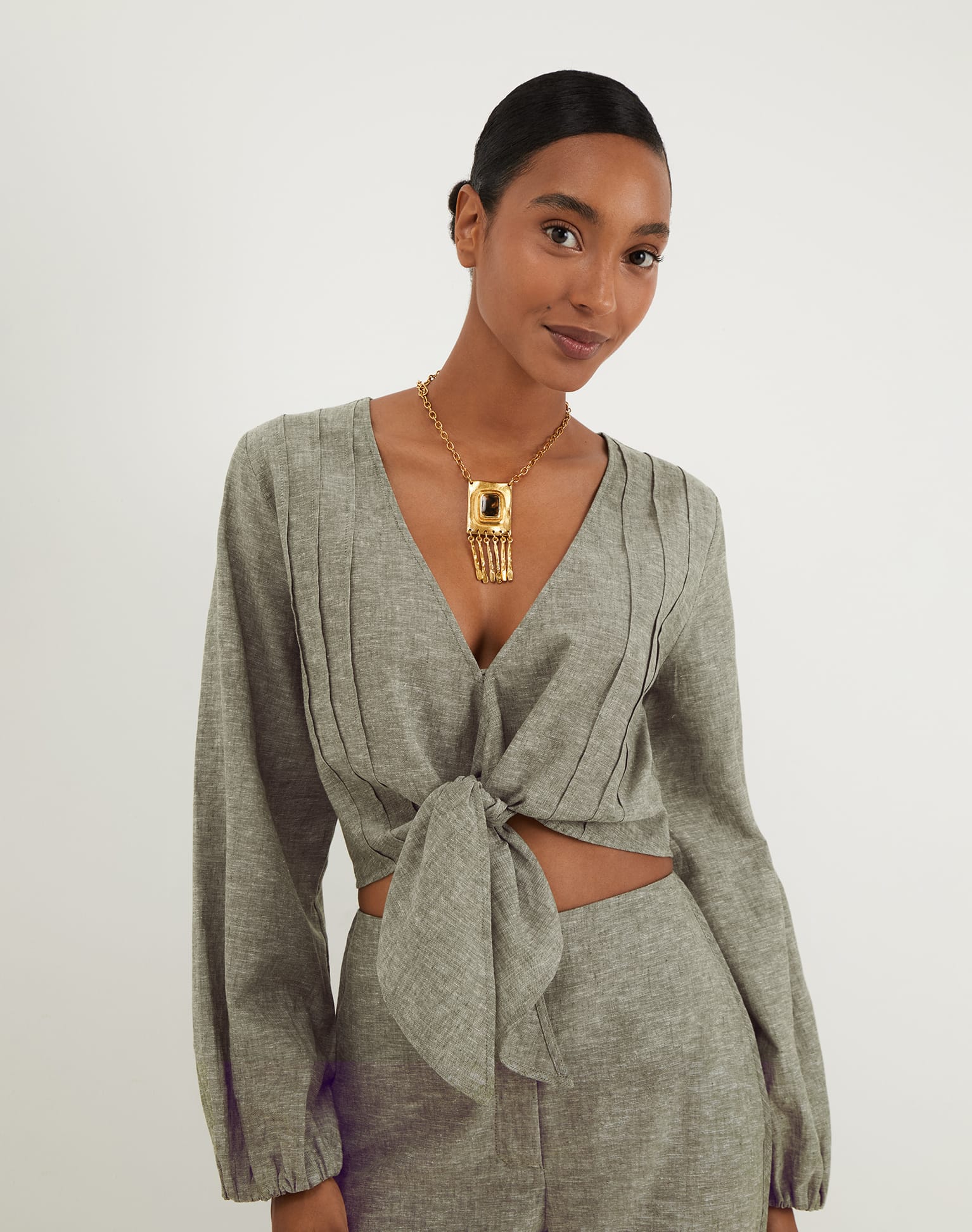 Josephine Long Sleeve Blouse | Harbor - Image 6