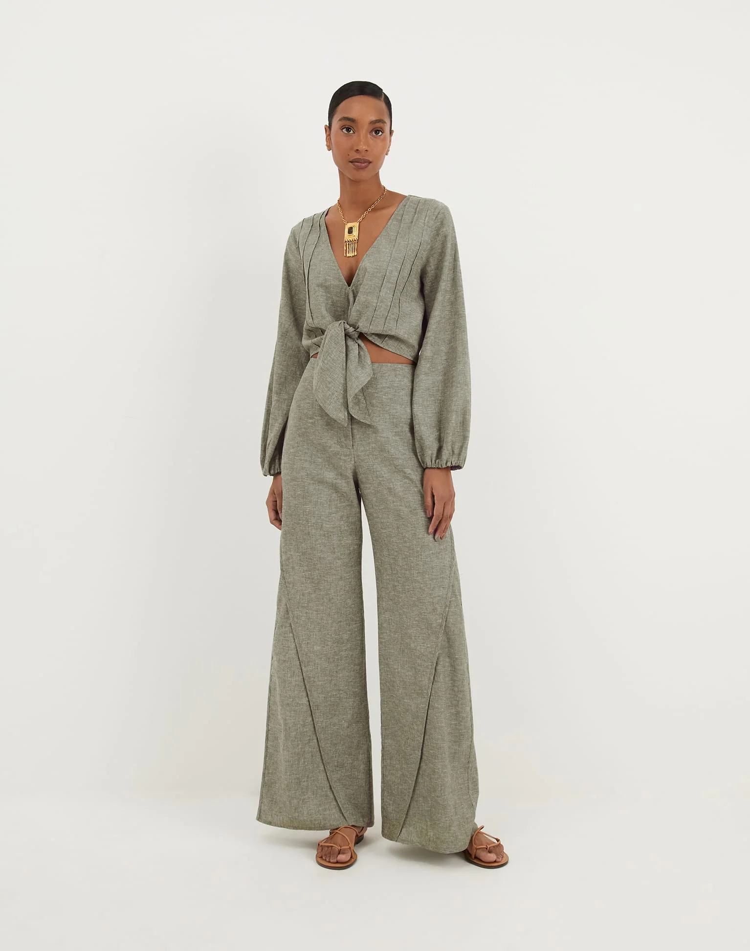 Josephine Long Sleeve Blouse | Harbor - Image 9