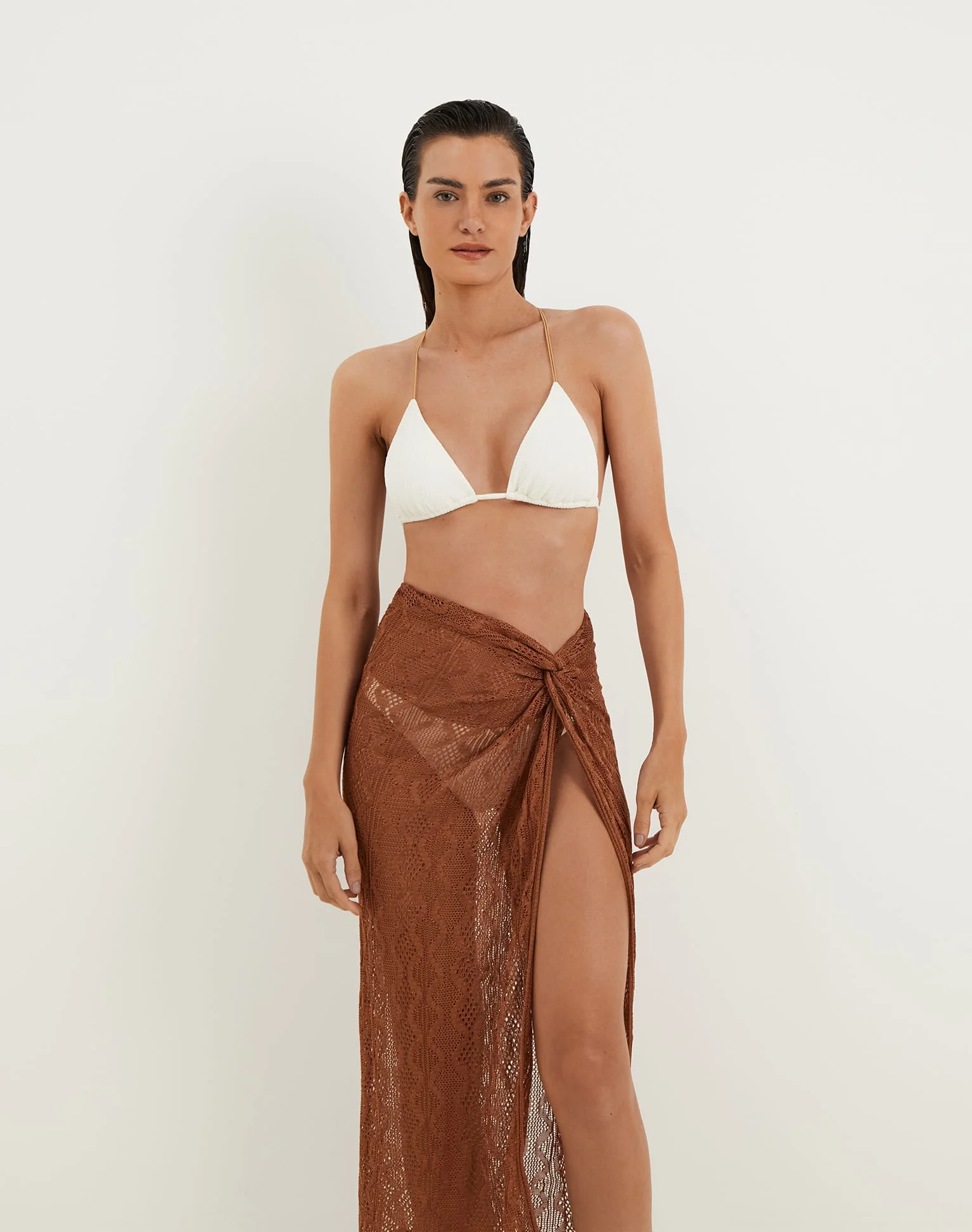 Knit Karen Midi Skirt | Eclair - Image 3