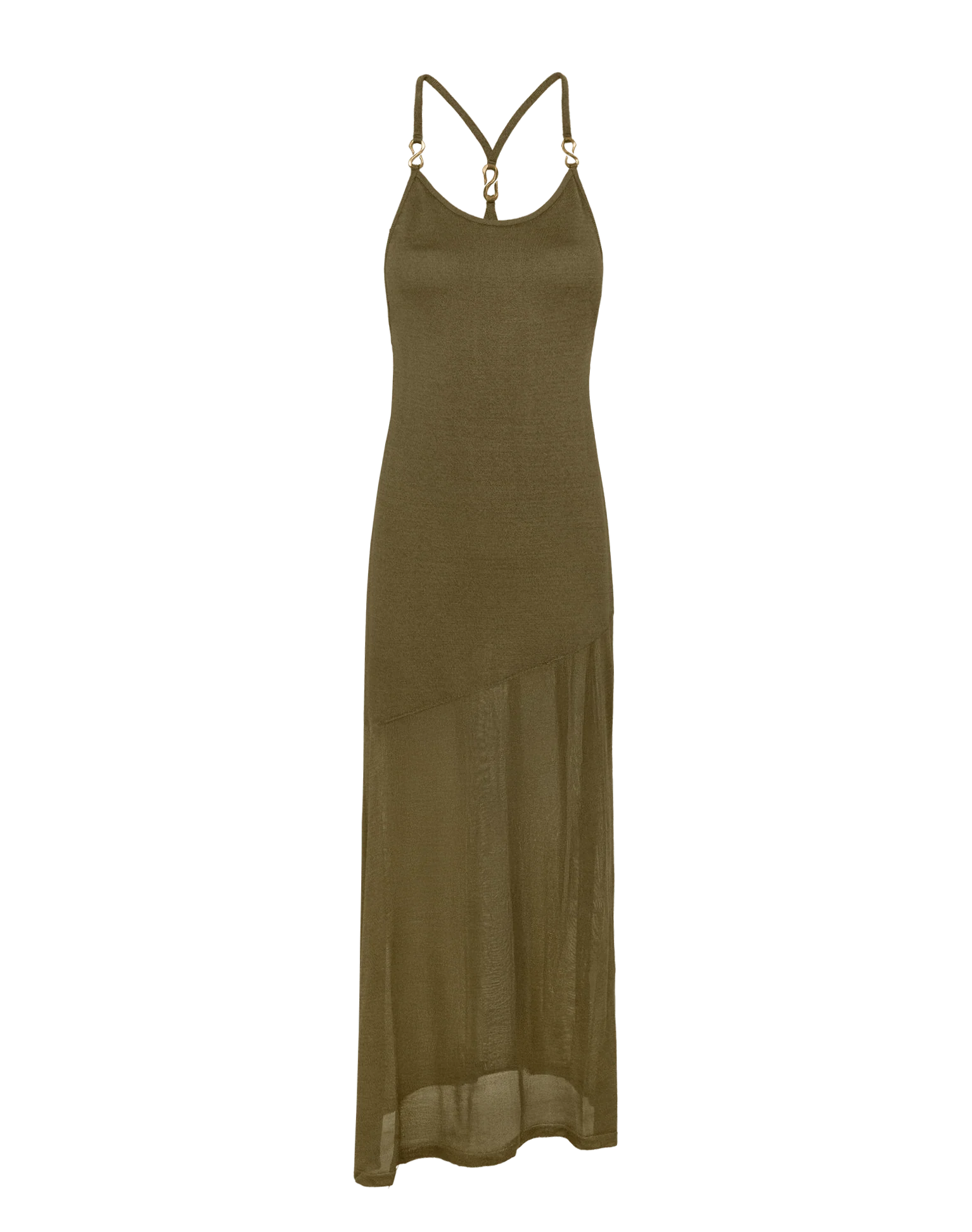 Knit Daphne Long Dress | Evergreen