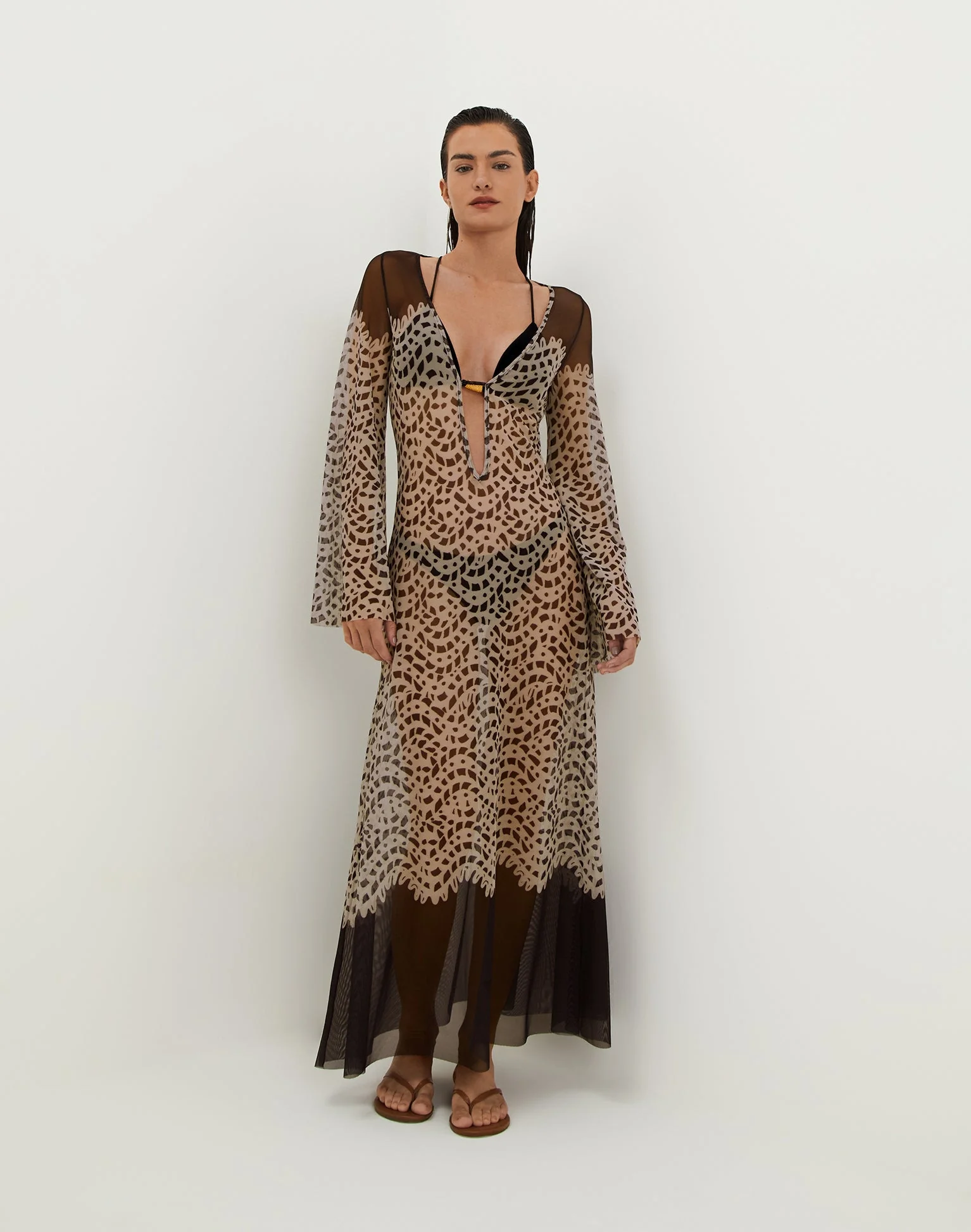 Lidi Long Cover Up Tunic | Poeme - Image 2