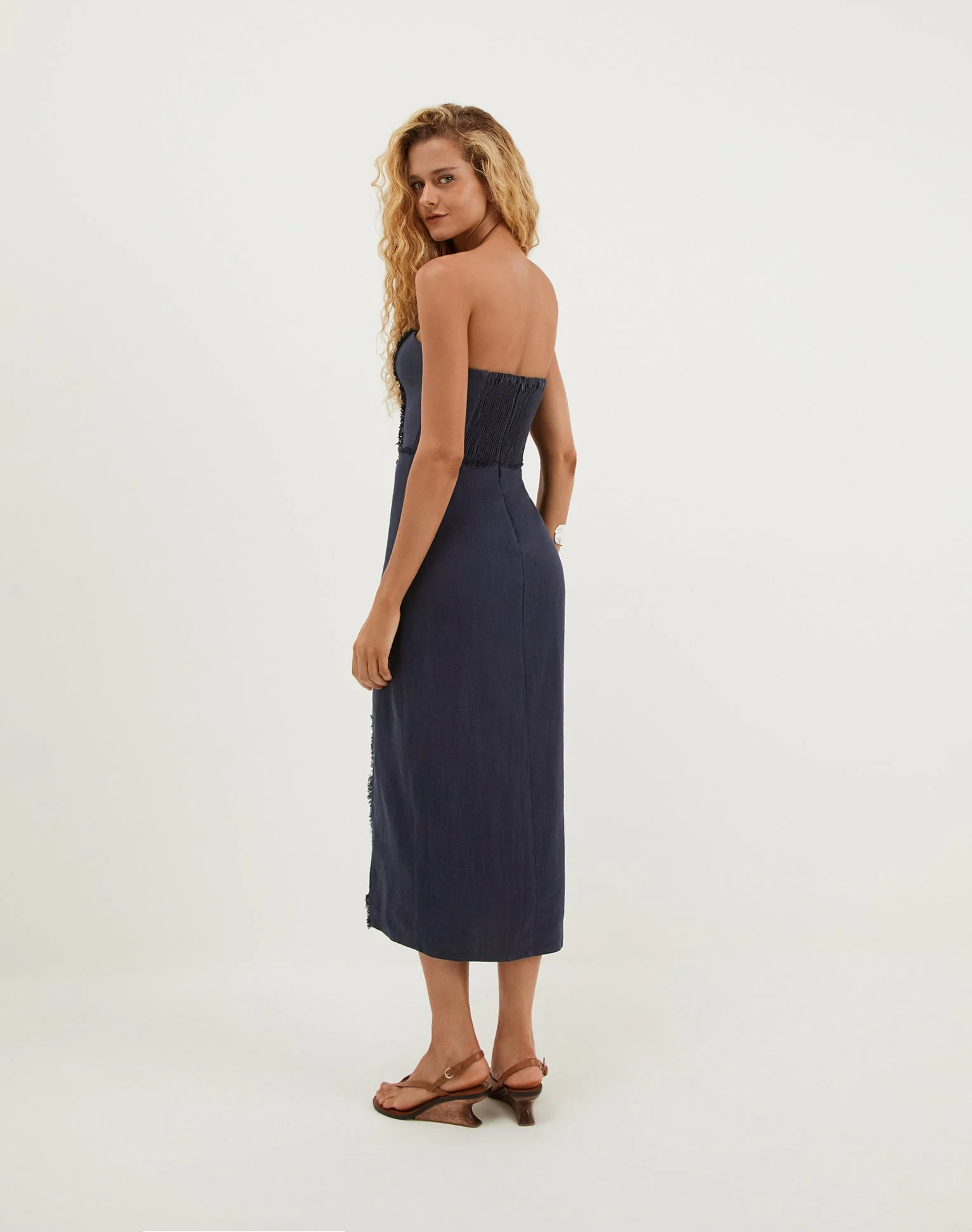 Louise Midi Dress | Sailboat - Image 4