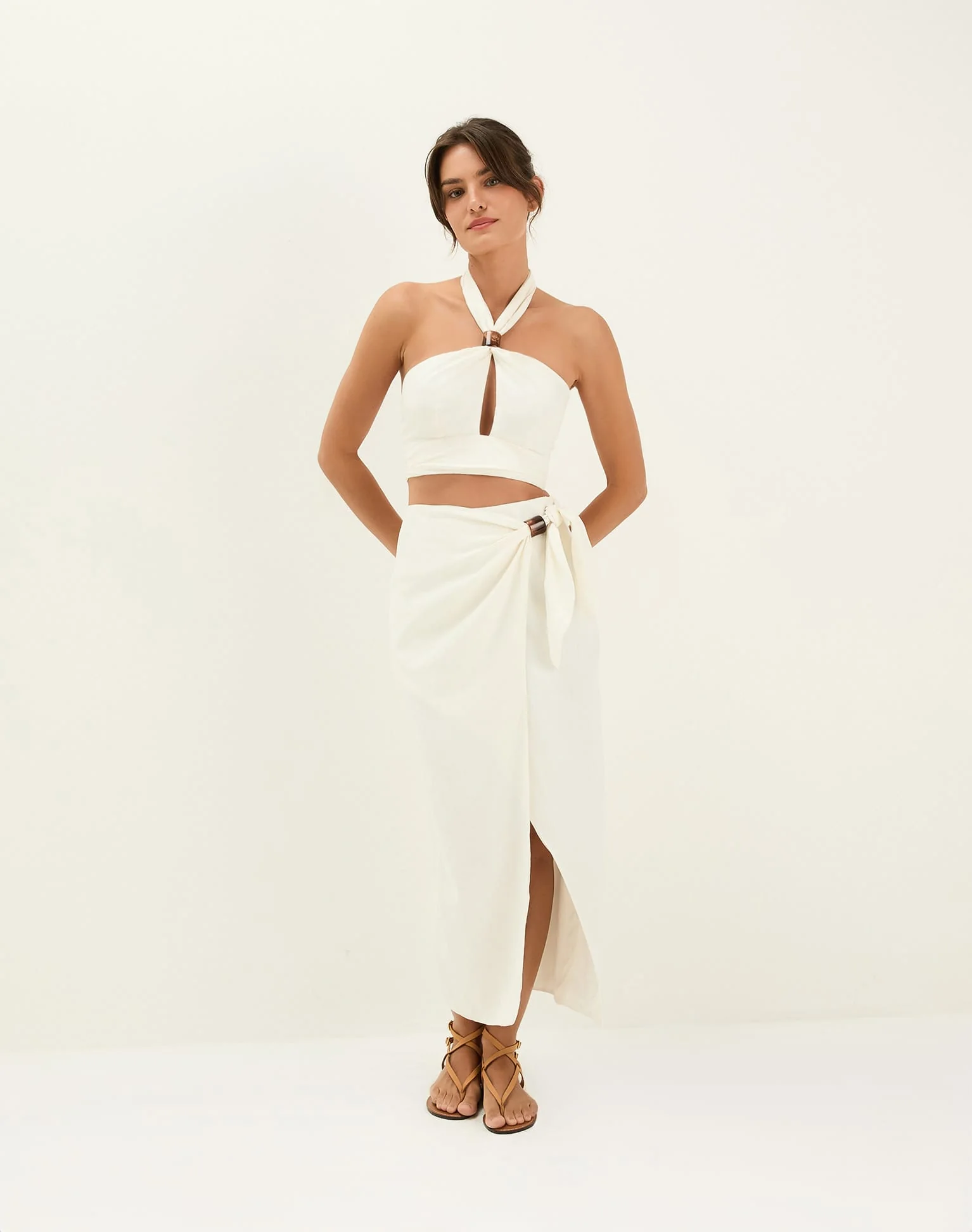 Luna Midi Skirt | Off White - Image 2