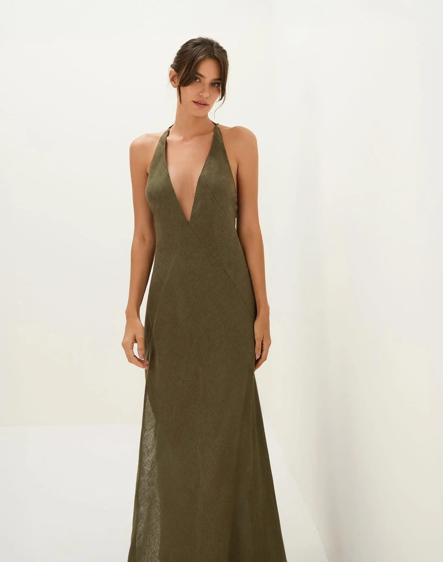 Marbella Long Dress | Evergreen - Image 9